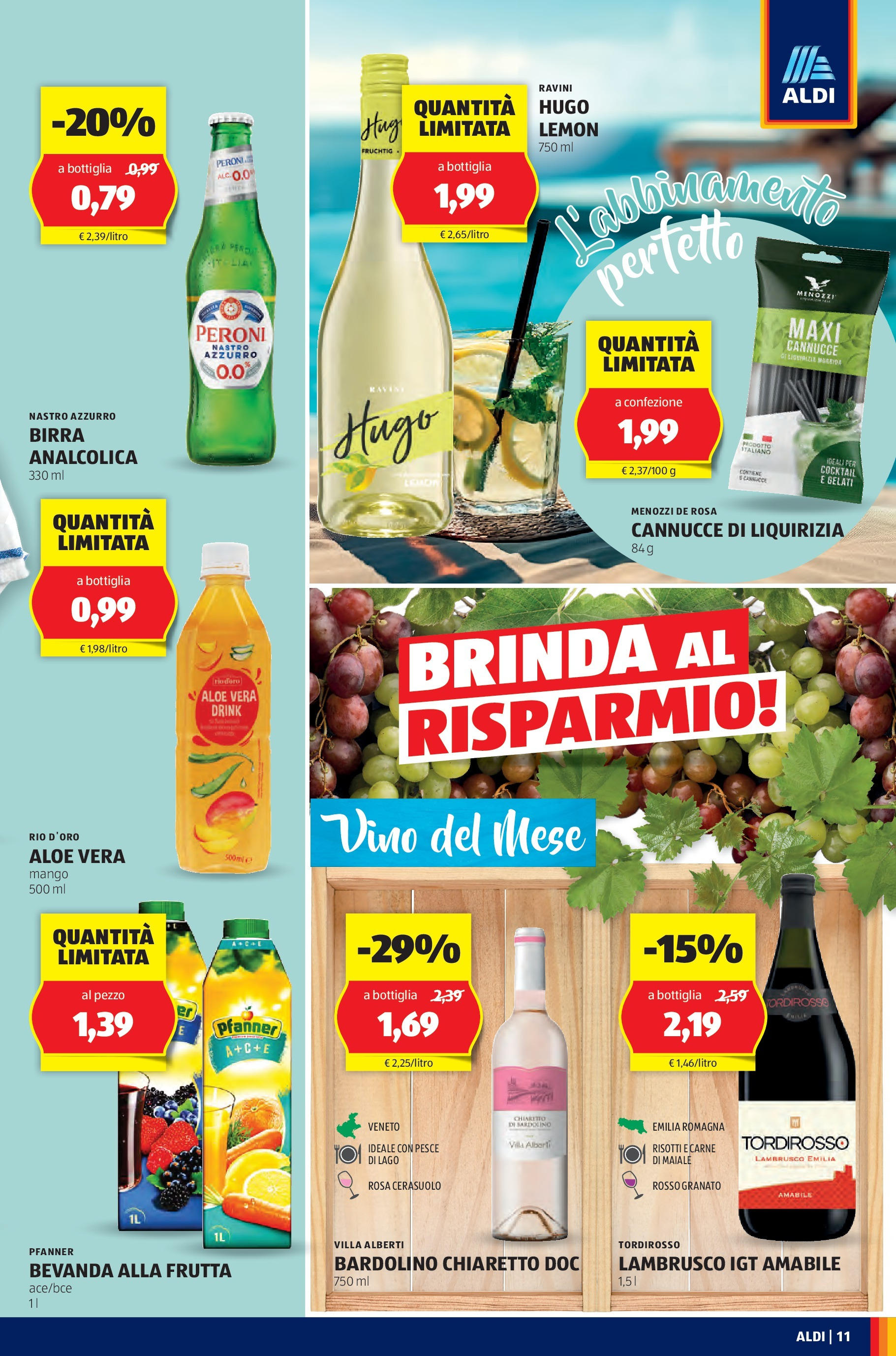 Nuovo Aldi - Questa settimana da ALDI... dal 17/08/2025 > offerte anteprima 🛍️ | Pagina: 11 | Prodotti: Birra, Maiale, Frutta, Bottiglia