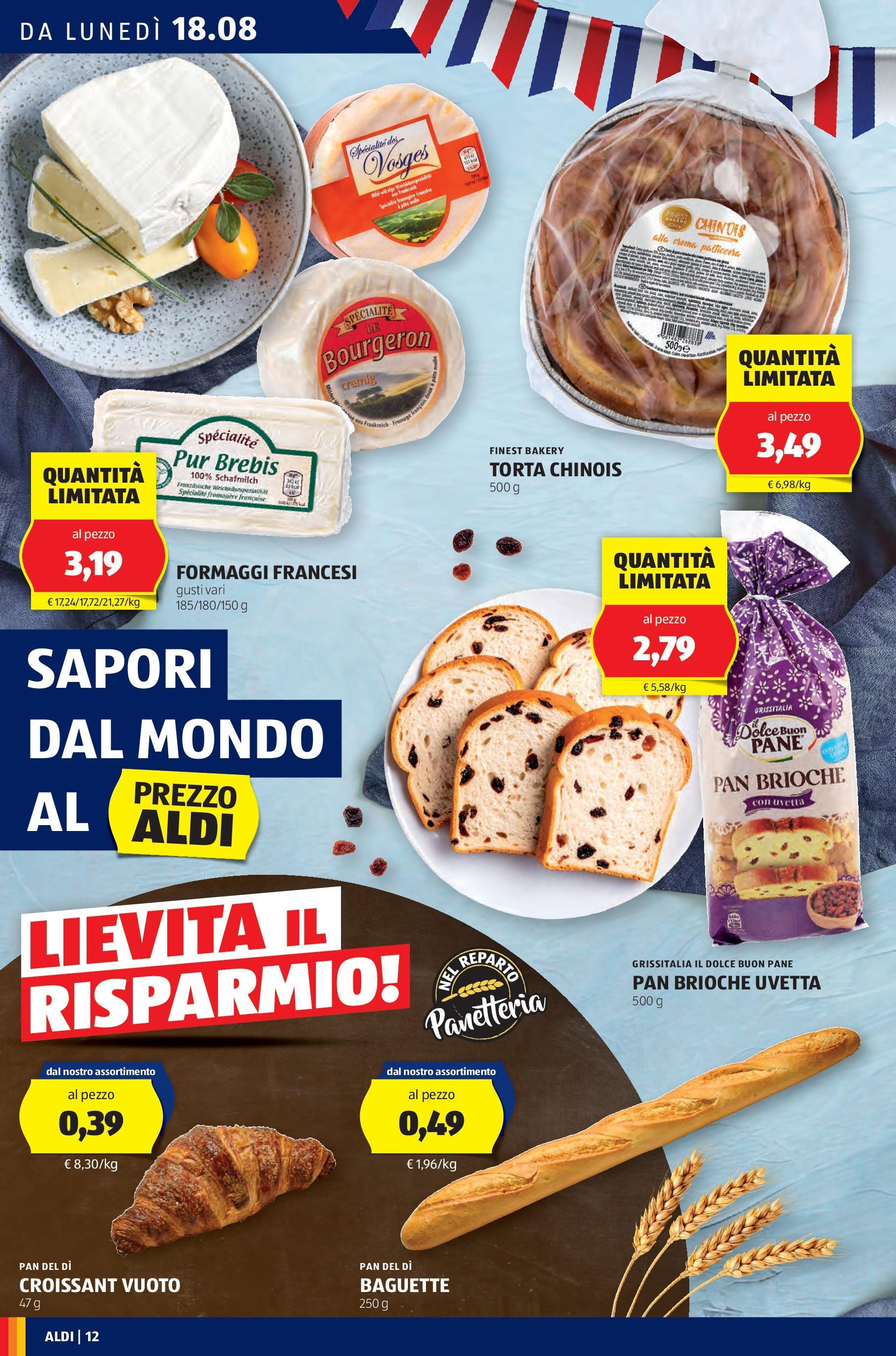 Nuovo Aldi - Questa settimana da ALDI... dal 17/08/2025 > offerte anteprima 🛍️ | Pagina: 12 | Prodotti: Crema, Pane, Torta, Croissant