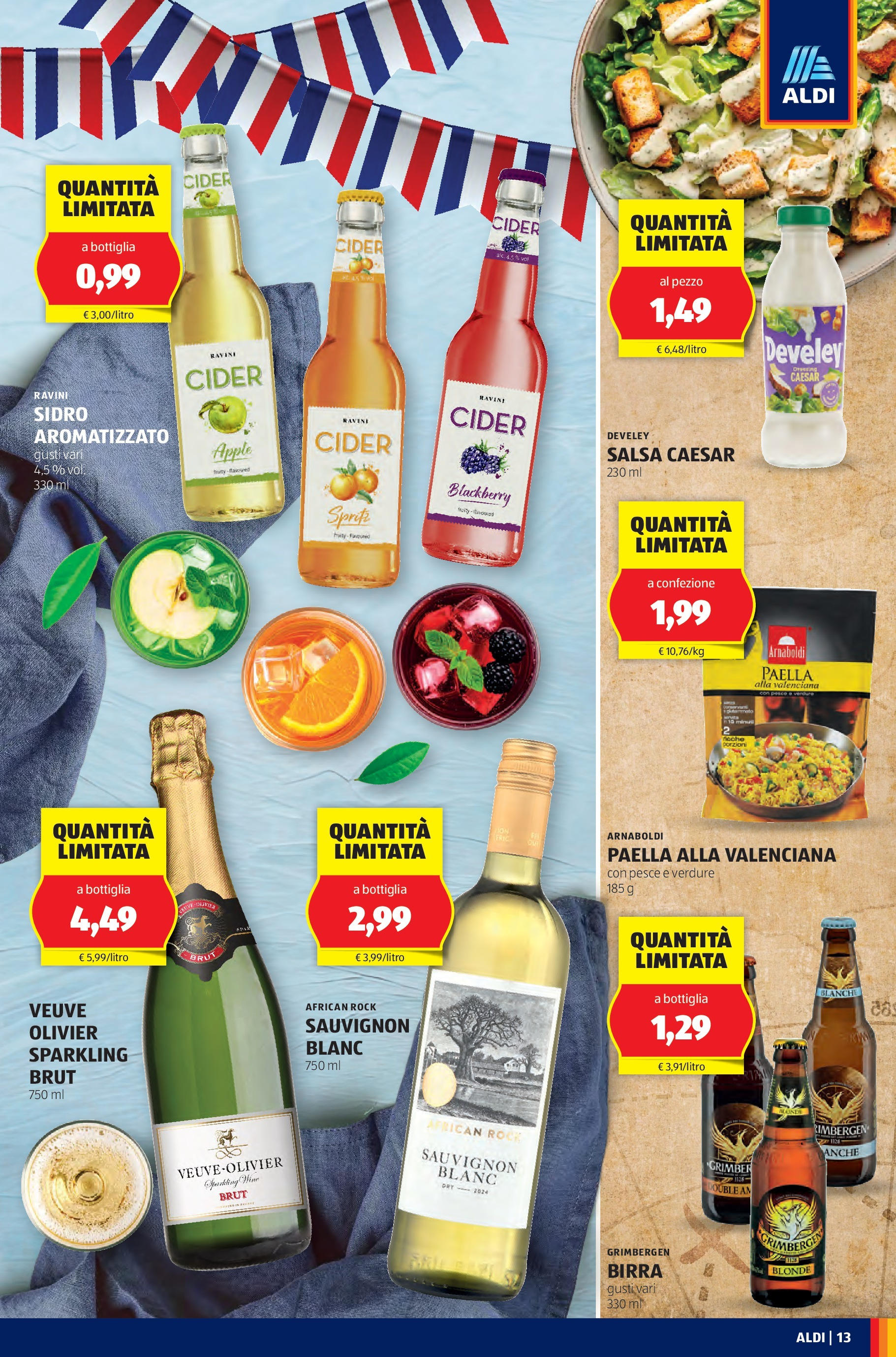 Nuovo Aldi - Questa settimana da ALDI... dal 17/08/2025 > offerte anteprima 🛍️ | Pagina: 13 | Prodotti: Pesce, Salsa, Bottiglia, Paella