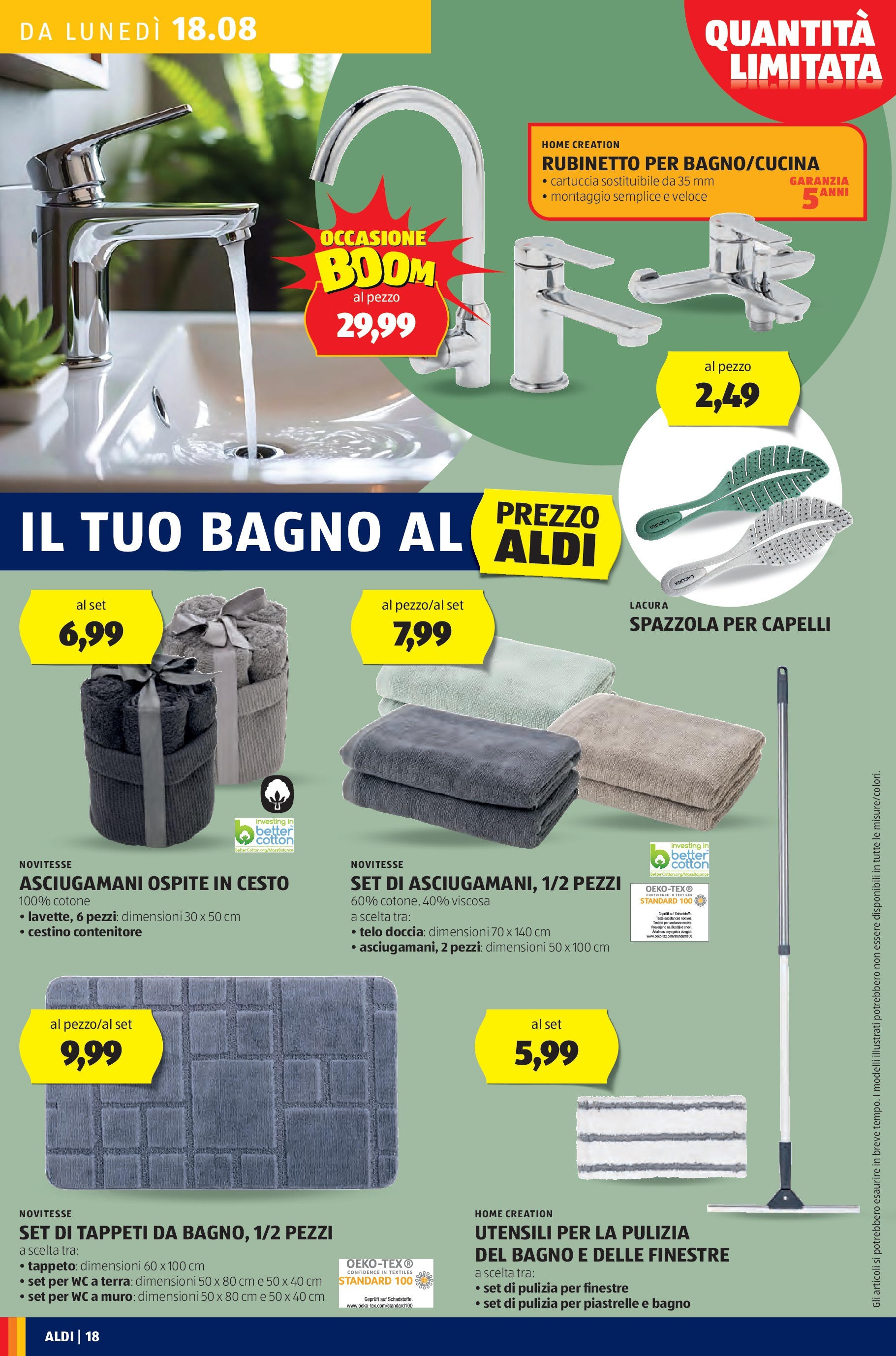 Nuovo Aldi - Questa settimana da ALDI... dal 17/08/2025 > offerte anteprima 🛍️ | Pagina: 18 | Prodotti: Contenitore, Doccia, Cestino, Tappeto