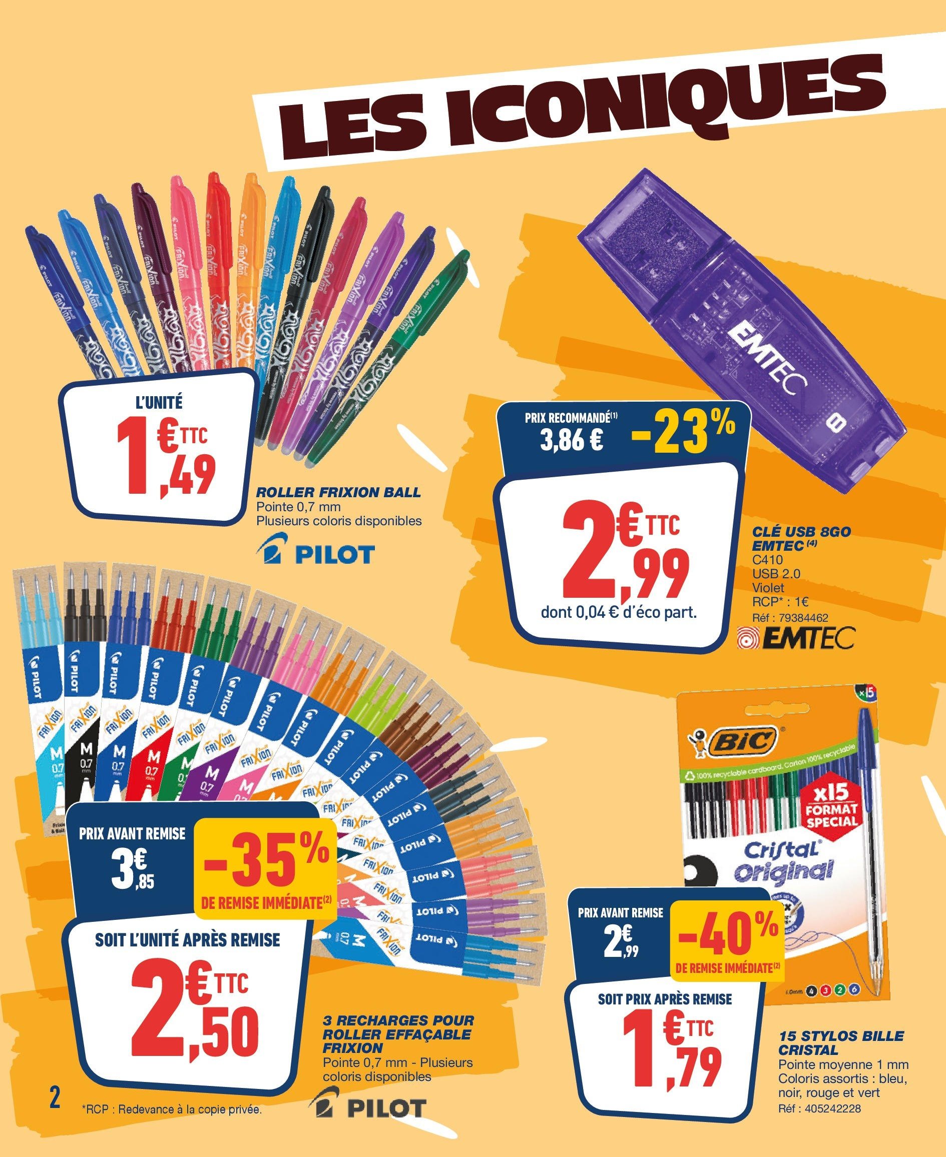 Bureau Vallée - On pulvérise les prix ! à partir du 17/08/2025 - promo en ligne | Page: 2 | Produits: USB, Clé, clé USB Bureau Vallée - On pulvérise les prix ! à partir du 17/08/2025 - promo en ligne | Page: 2 | Produits: USB, Clé, clé USB