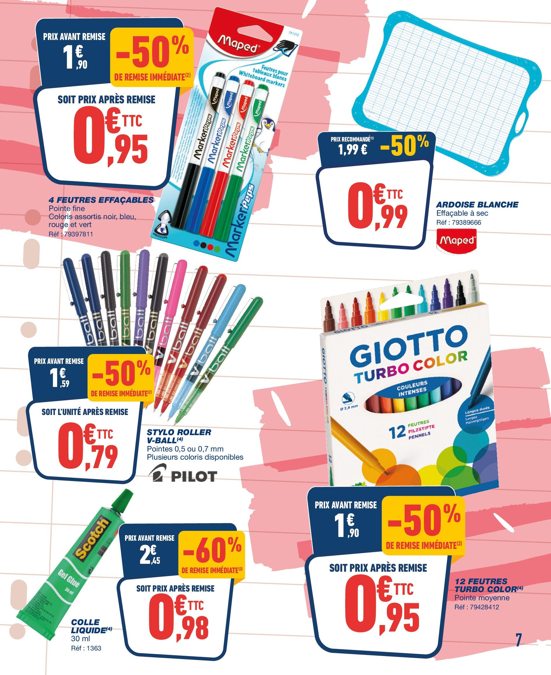 Bureau Vallée - On pulvérise les prix ! à partir du 17/08/2025 - promo en ligne | Page: 7 | Produits: Stylo, Colle Bureau Vallée - On pulvérise les prix ! à partir du 17/08/2025 - promo en ligne | Page: 7 | Produits: Stylo, Colle