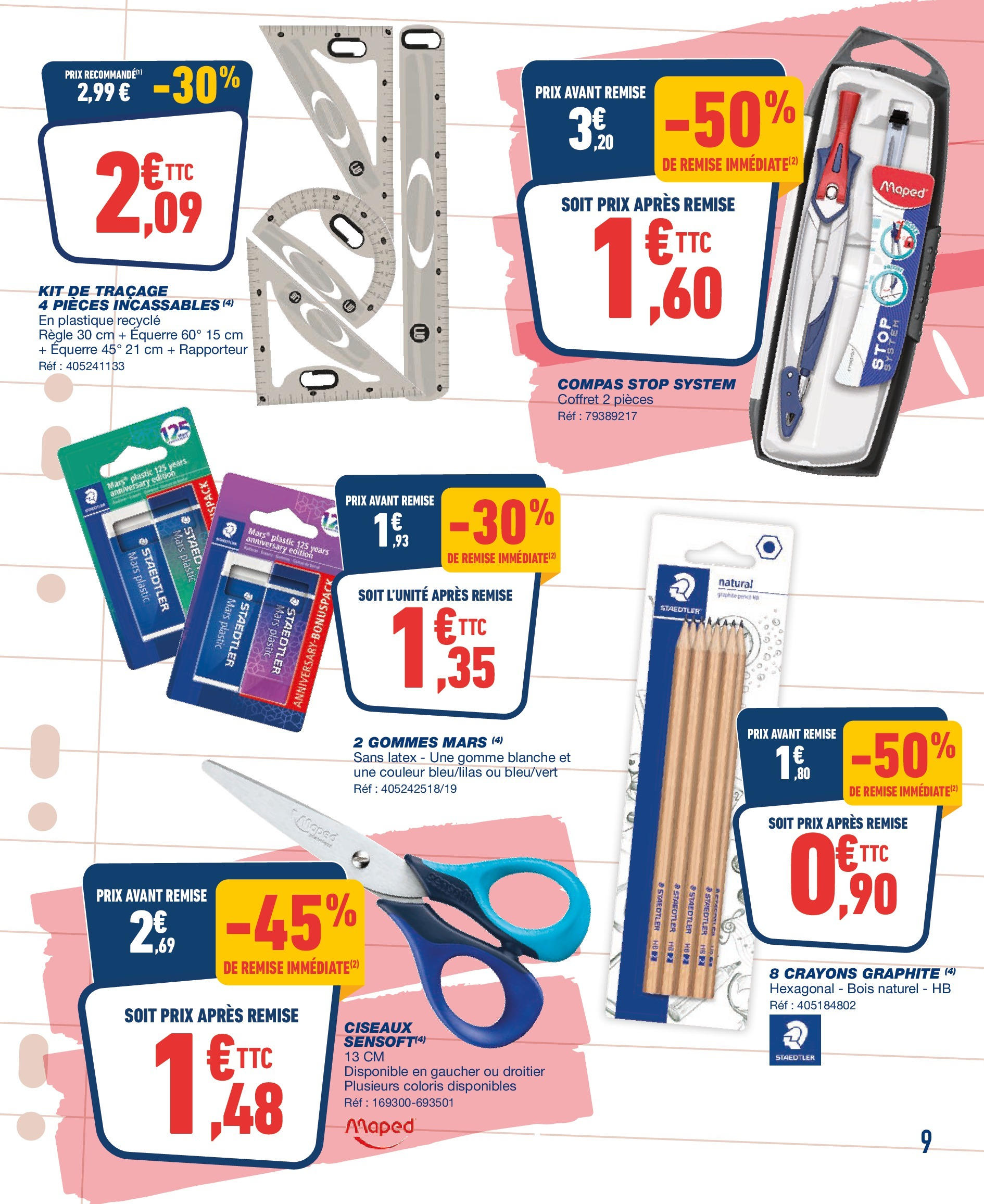 Bureau Vallée - On pulvérise les prix ! à partir du 17/08/2025 - promo en ligne | Page: 9 | Produits: Règle, Ciseaux Bureau Vallée - On pulvérise les prix ! à partir du 17/08/2025 - promo en ligne | Page: 9 | Produits: Règle, Ciseaux