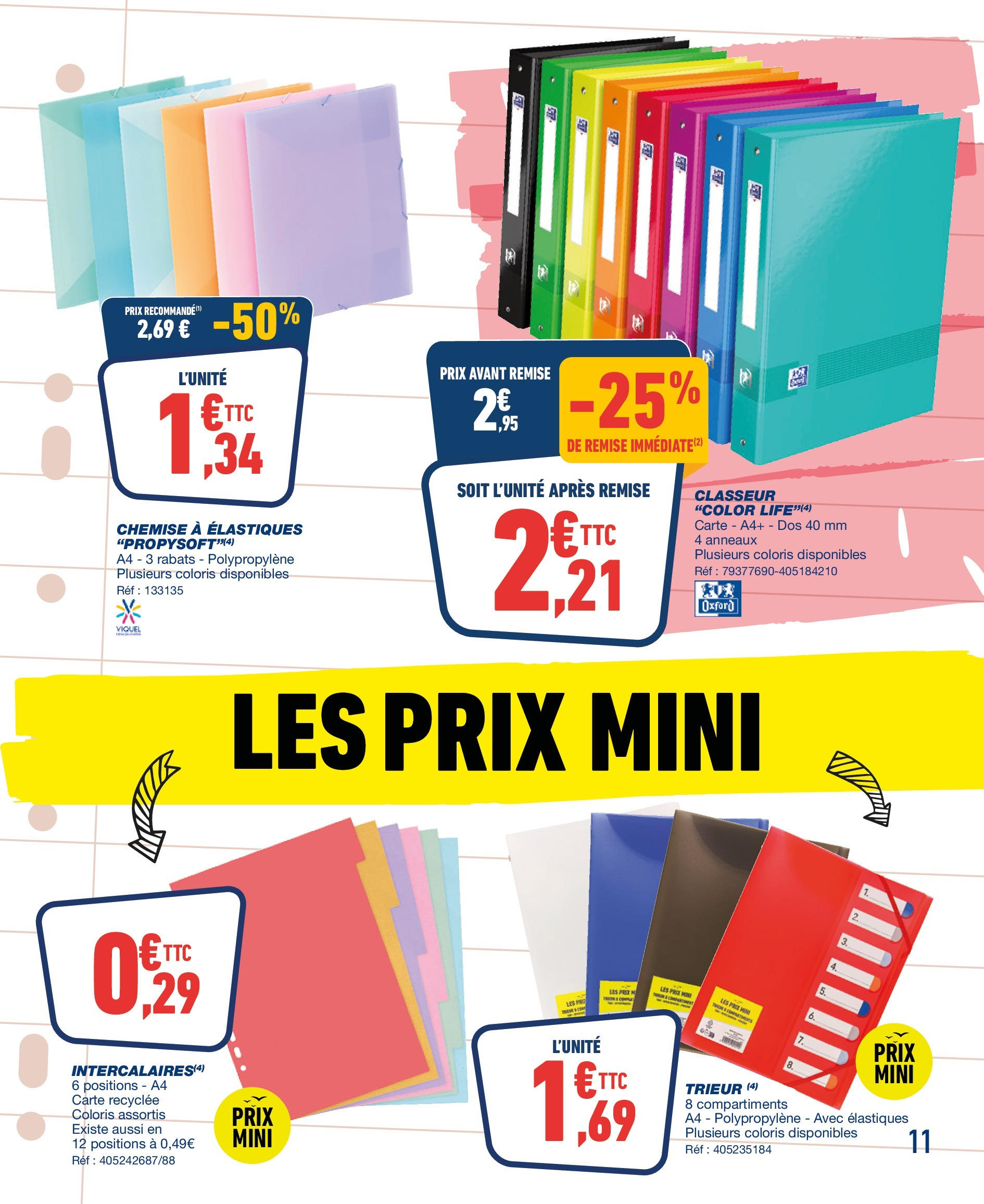 Bureau Vallée - On pulvérise les prix ! à partir du 17/08/2025 - promo en ligne | Page: 11 | Produits: Chemise, Élastiques Bureau Vallée - On pulvérise les prix ! à partir du 17/08/2025 - promo en ligne | Page: 11 | Produits: Chemise, Élastiques