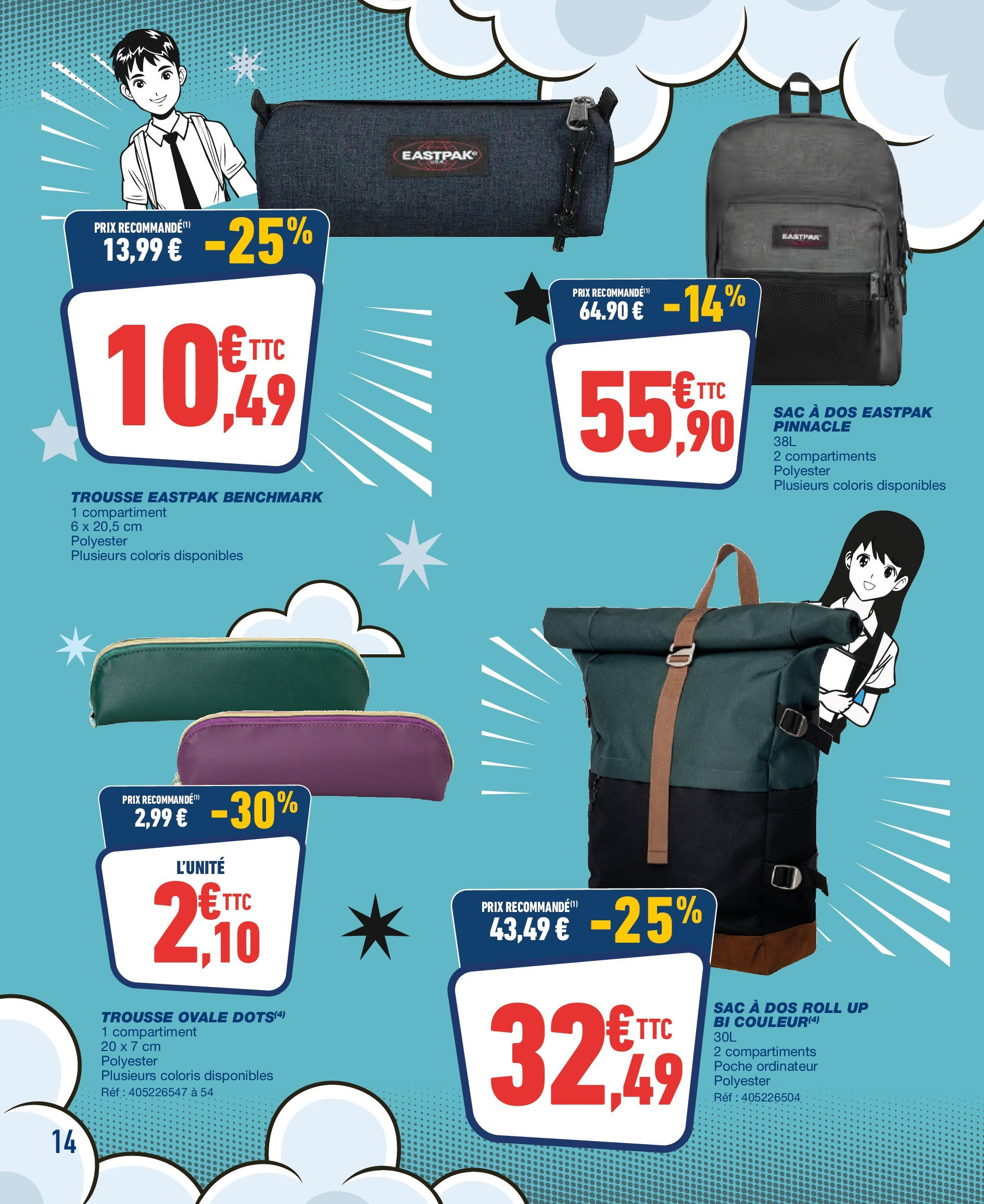 Bureau Vallée - On pulvérise les prix ! à partir du 17/08/2025 - promo en ligne | Page: 14 | Produits: Ordinateur, Sac, Sac à dos Bureau Vallée - On pulvérise les prix ! à partir du 17/08/2025 - promo en ligne | Page: 14 | Produits: Ordinateur, Sac, Sac à dos