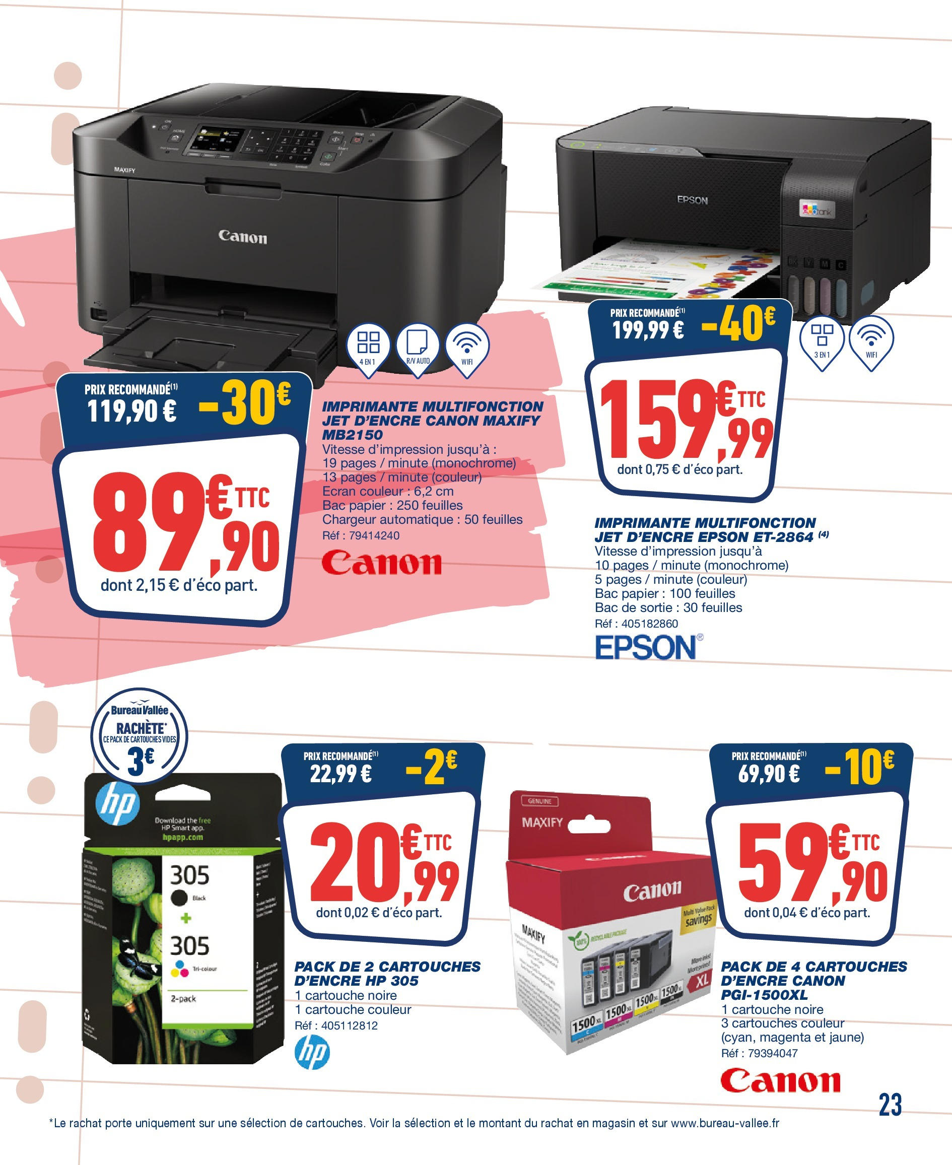 Bureau Vallée - On pulvérise les prix ! à partir du 17/08/2025 - promo en ligne | Page: 23 | Produits: Bureau, Porte, Cartouche, Thé Bureau Vallée - On pulvérise les prix ! à partir du 17/08/2025 - promo en ligne | Page: 23 | Produits: Bureau, Porte, Cartouche, Thé
