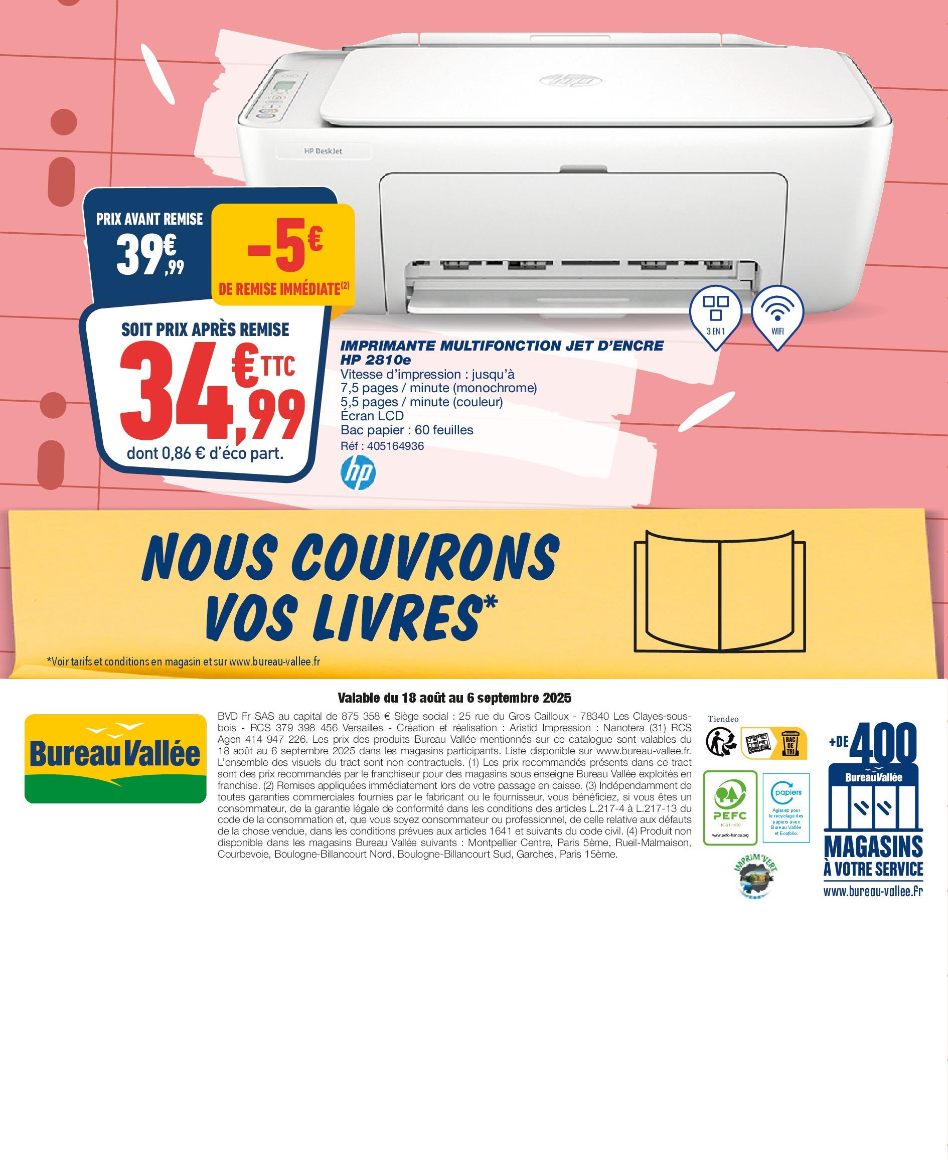 Bureau Vallée - On pulvérise les prix ! à partir du 17/08/2025 - promo en ligne | Page: 24 | Produits: Imprimante, Bureau, Imprimante multifonction Bureau Vallée - On pulvérise les prix ! à partir du 17/08/2025 - promo en ligne | Page: 24 | Produits: Imprimante, Bureau, Imprimante multifonction