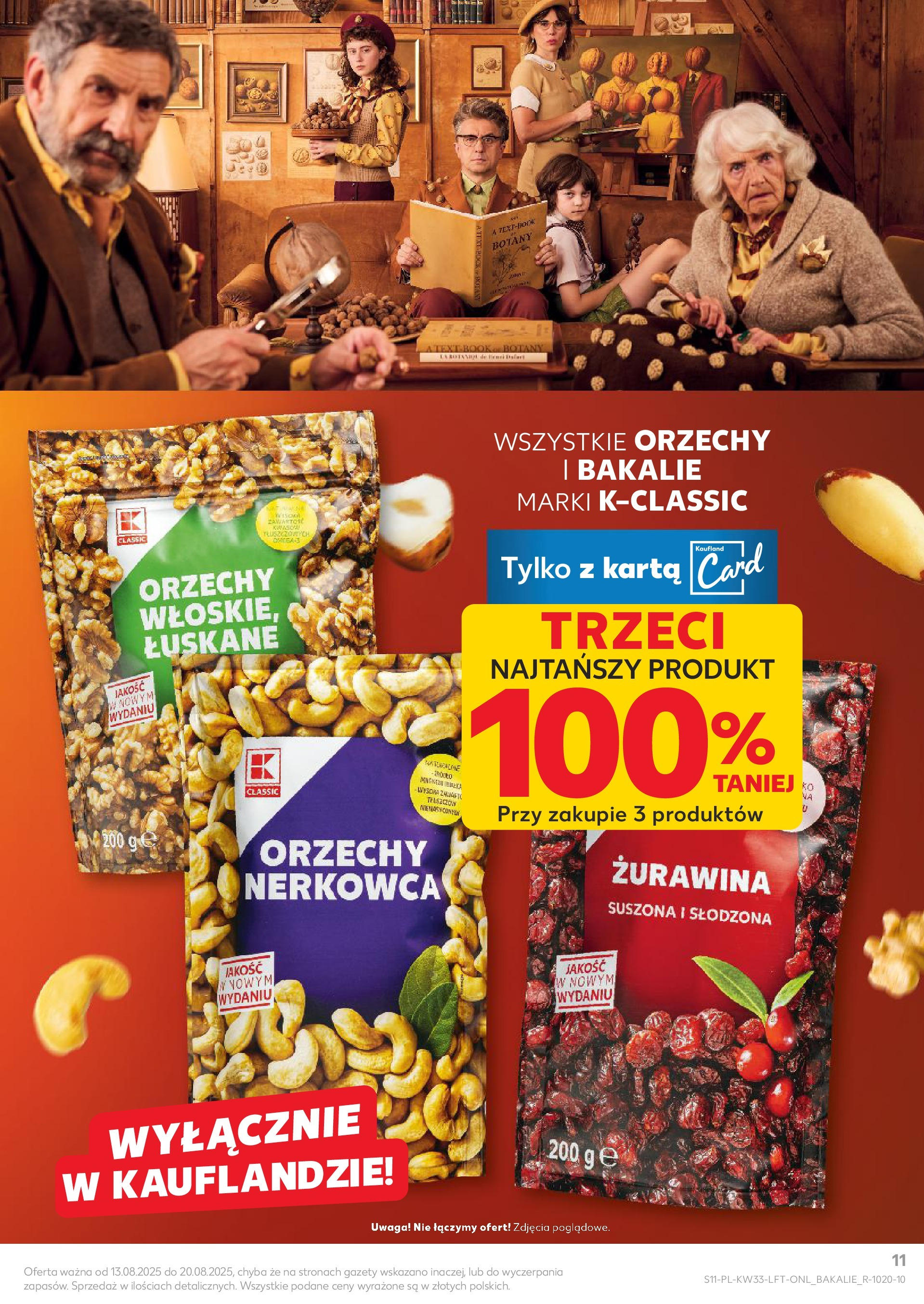 Kaufland gazetka (13.08.2025) - od jutra | Strona: 11 | Produkty: Karta, Żurawina, Orzechy Kaufland gazetka od 13.08.2025 - od jutra PDF | Strona: 11 | Produkty: Karta, Żurawina, Orzechy