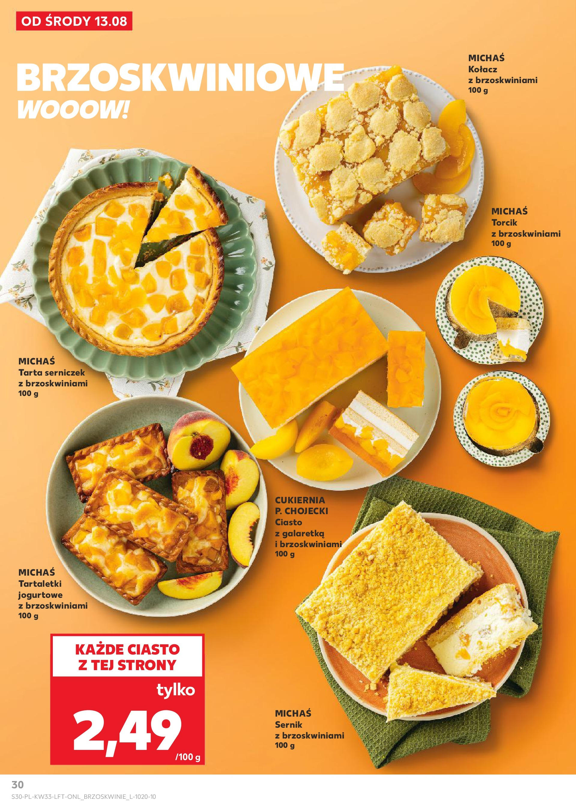 Kaufland gazetka (13.08.2025) - od jutra | Strona: 30 | Produkty: Galaretka, Ciasto, Brzoskwinie Kaufland gazetka od 13.08.2025 - od jutra PDF | Strona: 30 | Produkty: Galaretka, Ciasto, Brzoskwinie