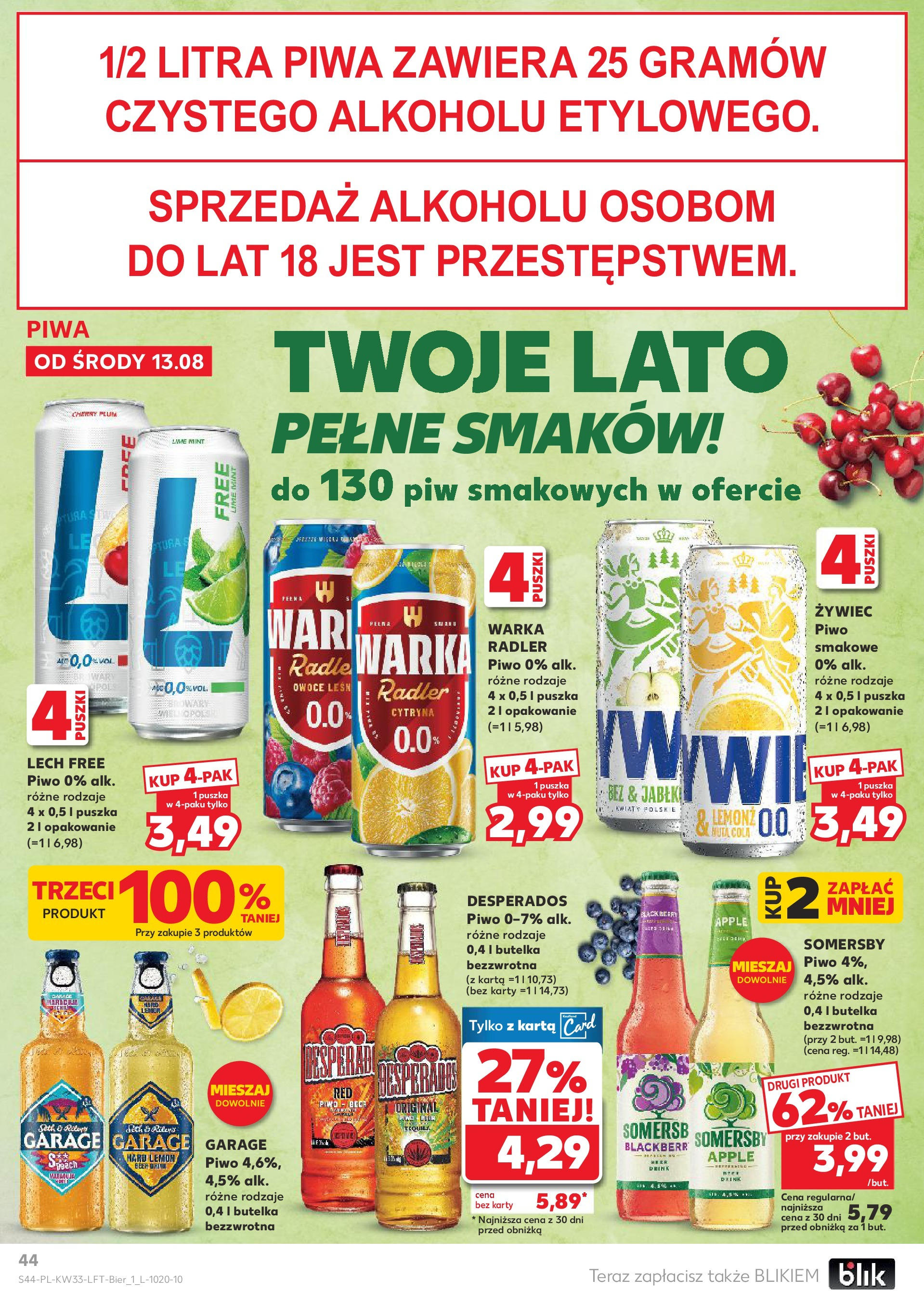 Kaufland gazetka (13.08.2025) - od jutra | Strona: 44 | Produkty: Cytryna, Karta, Warka, Owoce Kaufland gazetka od 13.08.2025 - od jutra PDF | Strona: 44 | Produkty: Cytryna, Karta, Warka, Owoce