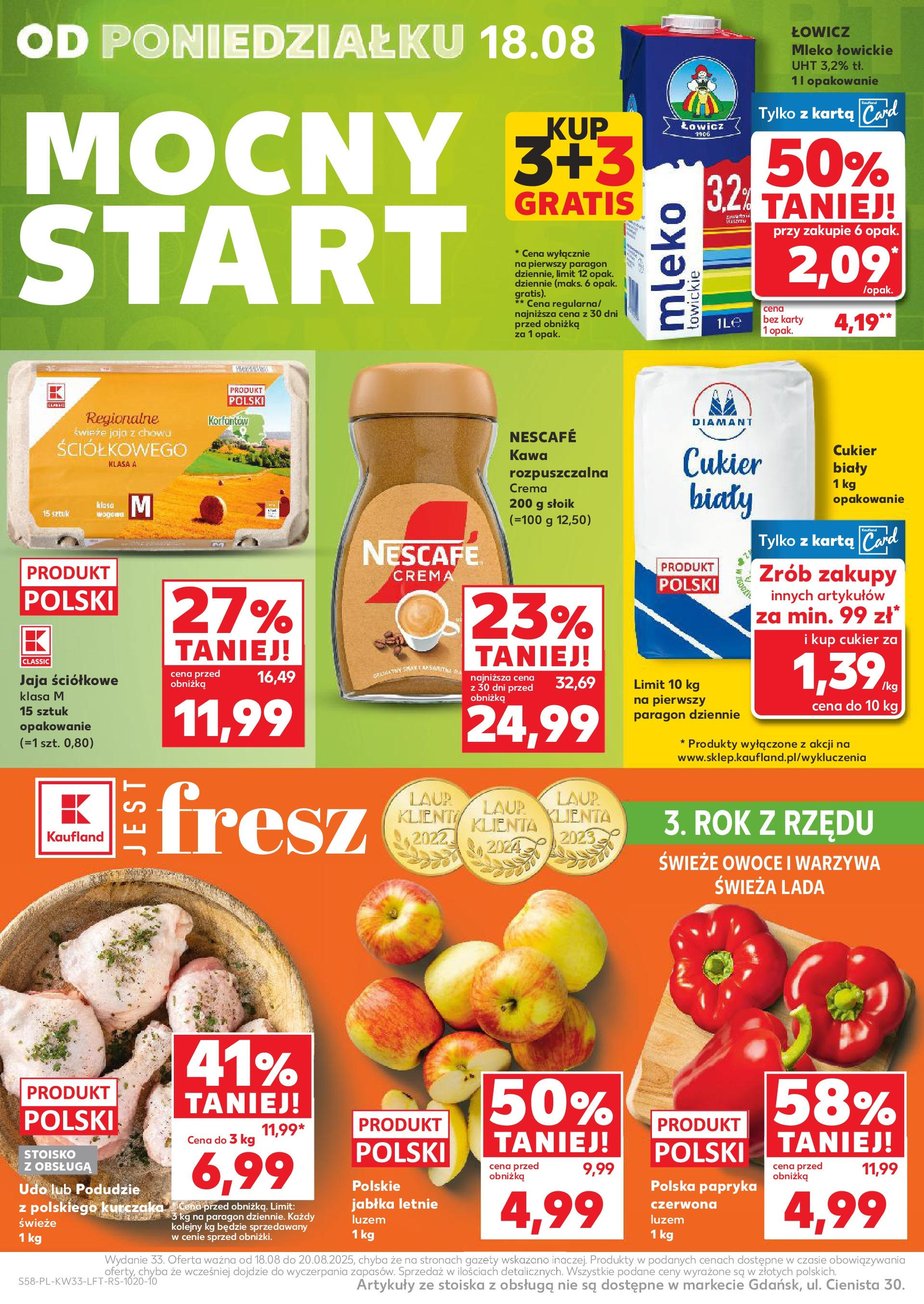 Kaufland gazetka (13.08.2025) - od jutra | Strona: 58 | Produkty: Karta, Papryka, Warzywa, Jaja Kaufland gazetka od 13.08.2025 - od jutra PDF | Strona: 58 | Produkty: Karta, Papryka, Warzywa, Jaja
