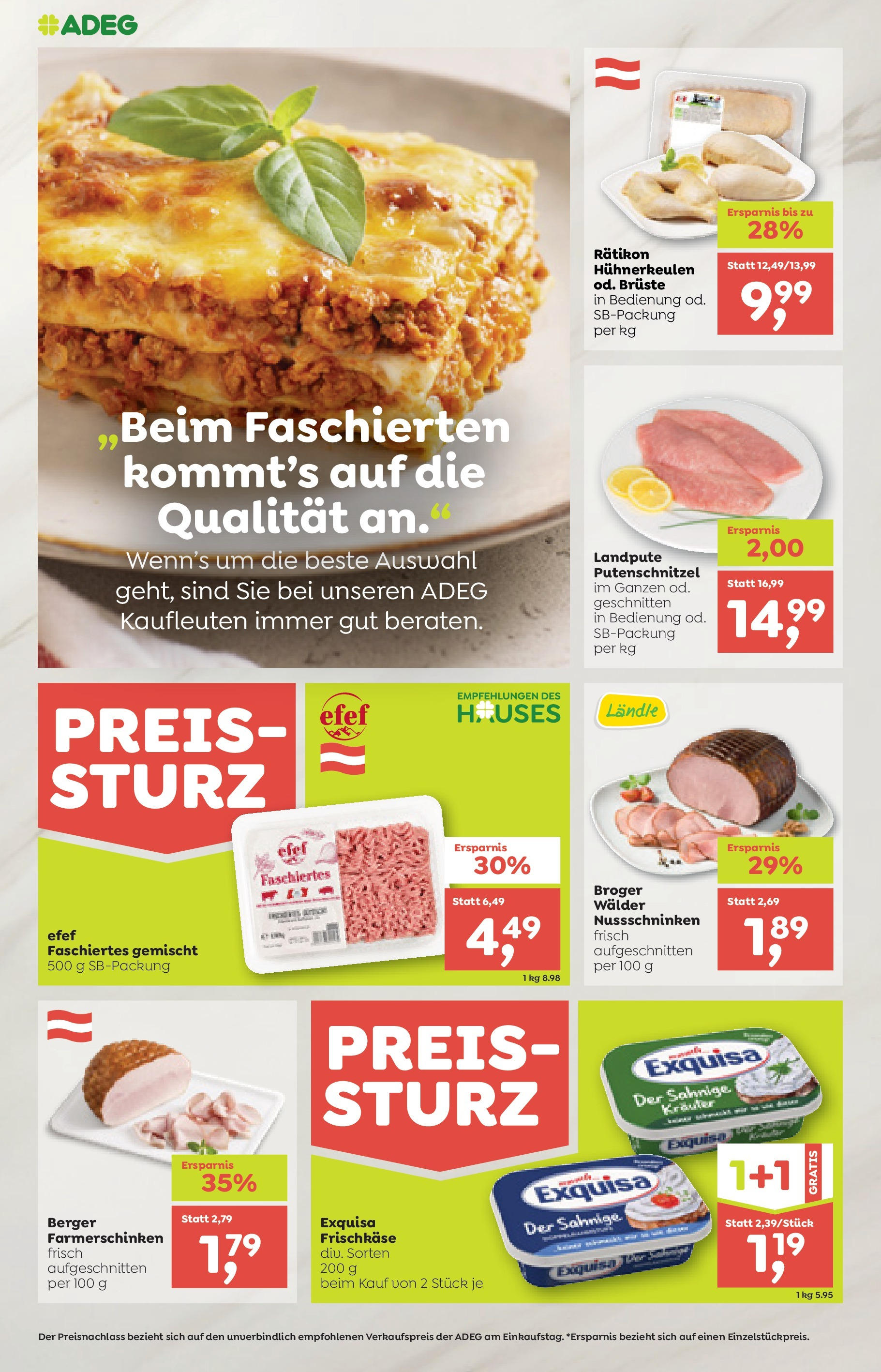 ADEG Sonntag, Laterns, Schoppernau von 21.08.2025 - Aktuelle Angebote | Seite: 4
