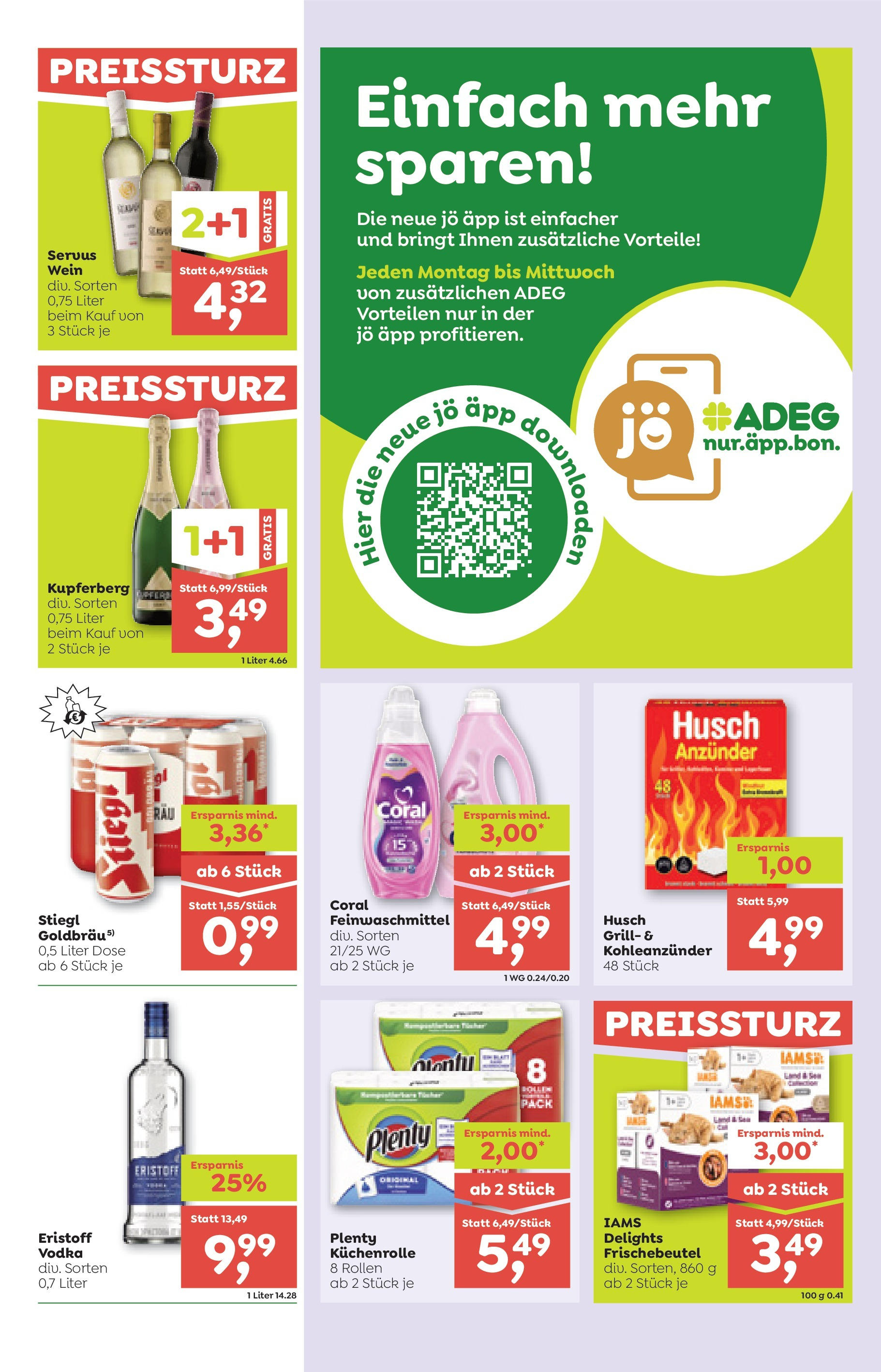 ADEG Sonntag, Laterns, Schoppernau von 21.08.2025 - Aktuelle Angebote | Seite: 7 | Produkte: Grill, Wein