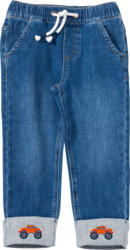 ALANA Jeans mit geradem Schnitt & Auto-Stickerei, blau, Gr. 92 98