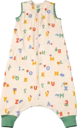 ALANA Schlafsack mit Beinen 2 TOG mit Buchstaben-Muster, beige, 110 cm