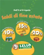 Lillo e i Vagabondi Saldi di fine estate - al 31.08.2025