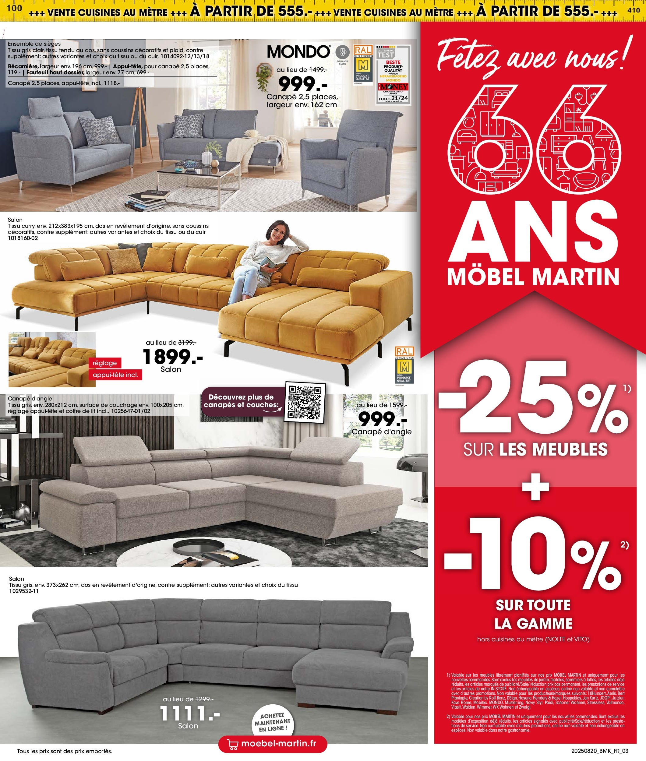 Möbel Martin - Möbel Martin: Offres hebdomadaires à partir du 19/08/2025 - promo en ligne | Page: 3 | Produits: Couches, Mètre, Lit, Canapé Möbel Martin - Möbel Martin: Offres hebdomadaires à partir du 19/08/2025 - promo en ligne | Page: 3 | Produits: Couches, Mètre, Lit, Canapé