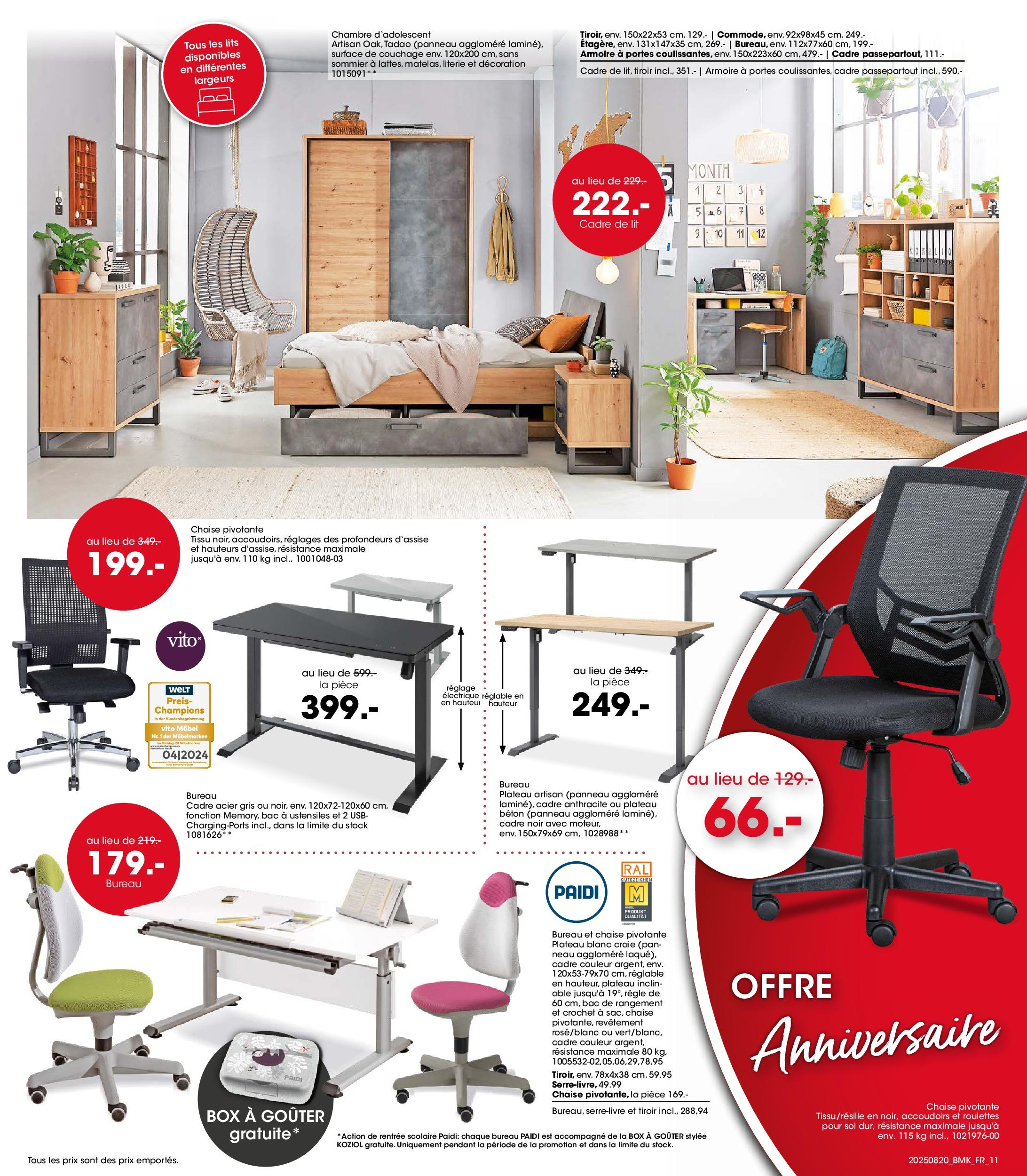 Möbel Martin - Möbel Martin: Offres hebdomadaires à partir du 19/08/2025 - promo en ligne | Page: 11 | Produits: Bureau, Lit, Portes, Literie Möbel Martin - Möbel Martin: Offres hebdomadaires à partir du 19/08/2025 - promo en ligne | Page: 11 | Produits: Bureau, Lit, Portes, Literie
