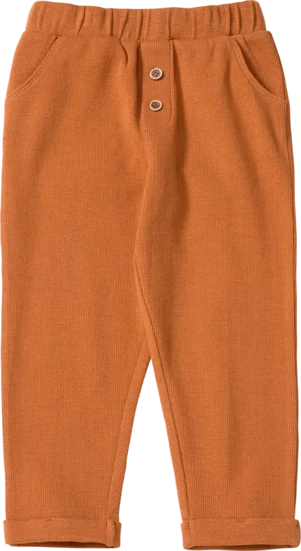 ALANA Jogginghose mit Waffel-Struktur, braun, Gr. 92