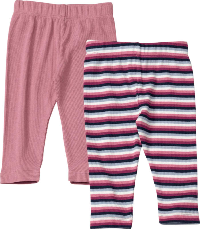 ALANA Leggings mit Ringel-Muster, rosa, Gr. 74