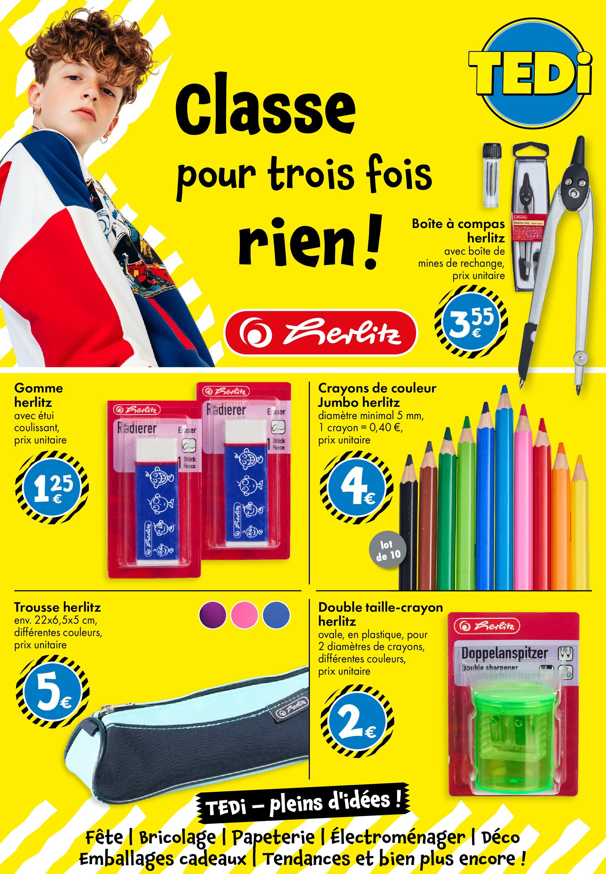 TEDi - Nouvelle Ouverture à partir du 13/08/2025 - promo en ligne | Page: 6 | Produits: Étui, Crayon, Crayons de couleur TEDi - Nouvelle Ouverture à partir du 13/08/2025 - promo en ligne | Page: 6 | Produits: Étui, Crayon, Crayons de couleur