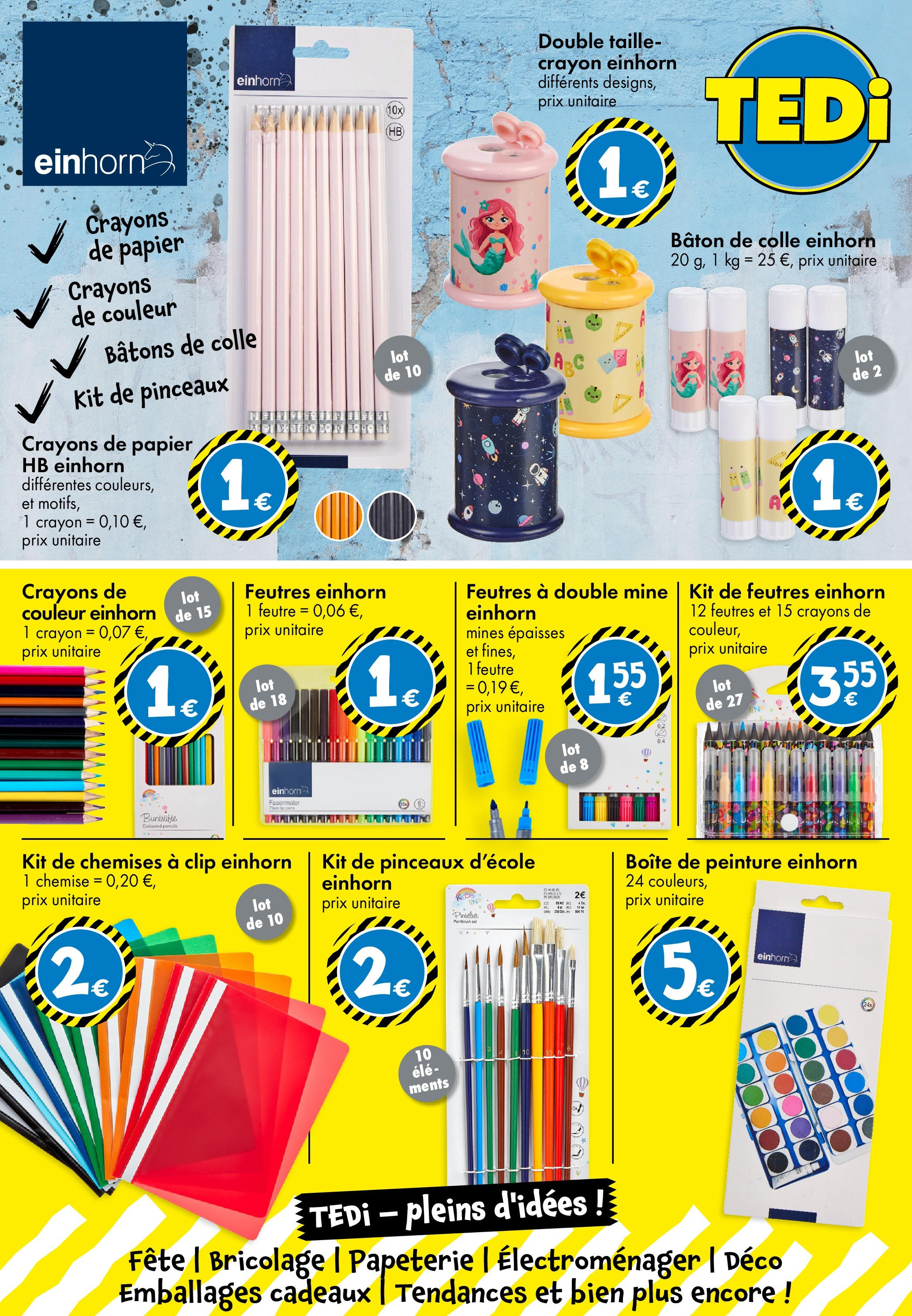 TEDi - Nouvelle Ouverture à partir du 13/08/2025 - promo en ligne | Page: 13 | Produits: Crayon, Crayons de couleur, Colle, Chemise TEDi - Nouvelle Ouverture à partir du 13/08/2025 - promo en ligne | Page: 13 | Produits: Crayon, Crayons de couleur, Colle, Chemise