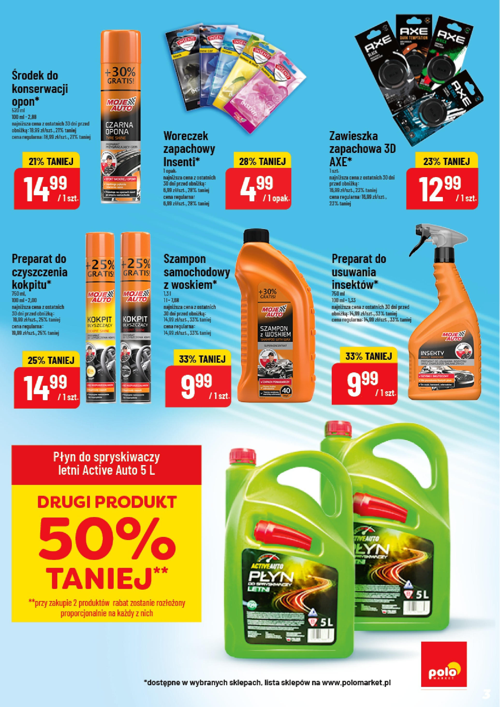 POLOmarket gazetka od jutra (13.08.2025) | Nowa PDF | Strona: 3 | Produkty: Płyn do spryskiwaczy letni, Płyn do spryskiwaczy, Szampon POLOmarket gazetka od jutra (13.08.2025) - Nowa PDF | Strona: 3 | Produkty: Płyn do spryskiwaczy letni, Płyn do spryskiwaczy, Szampon