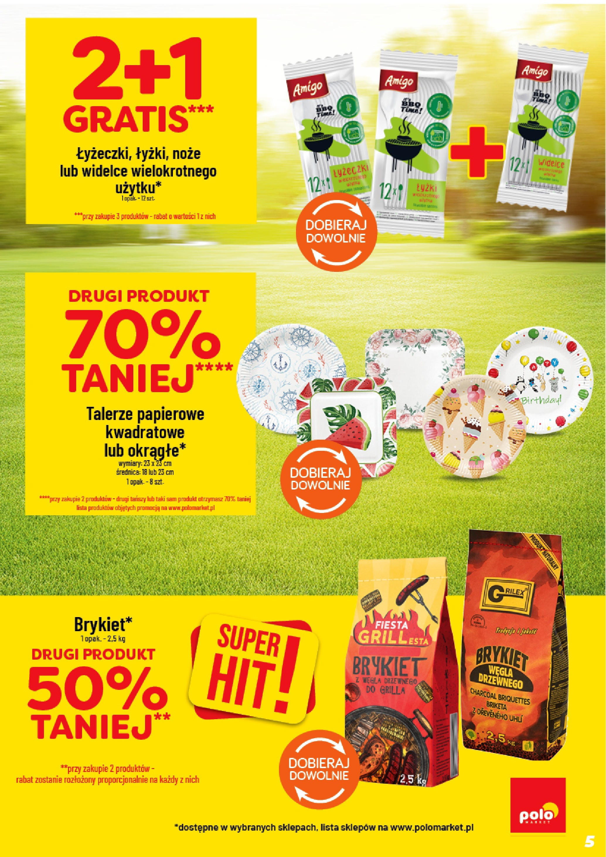 POLOmarket gazetka od jutra (13.08.2025) | Nowa PDF | Strona: 5 | Produkty: Talerze POLOmarket gazetka od jutra (13.08.2025) - Nowa PDF | Strona: 5 | Produkty: Talerze