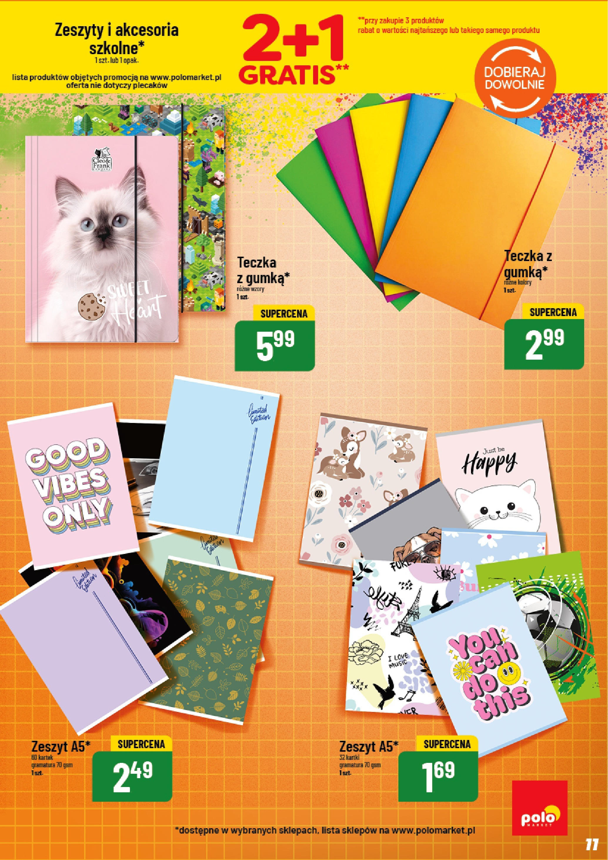 POLOmarket gazetka od jutra (13.08.2025) | Nowa PDF | Strona: 11 | Produkty: Zeszyt POLOmarket gazetka od jutra (13.08.2025) - Nowa PDF | Strona: 11 | Produkty: Zeszyt