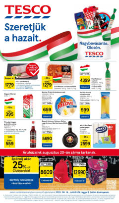 Tesco - Akciós újság Tesco megtekintése, amely érvényes 2025.08.14.-től