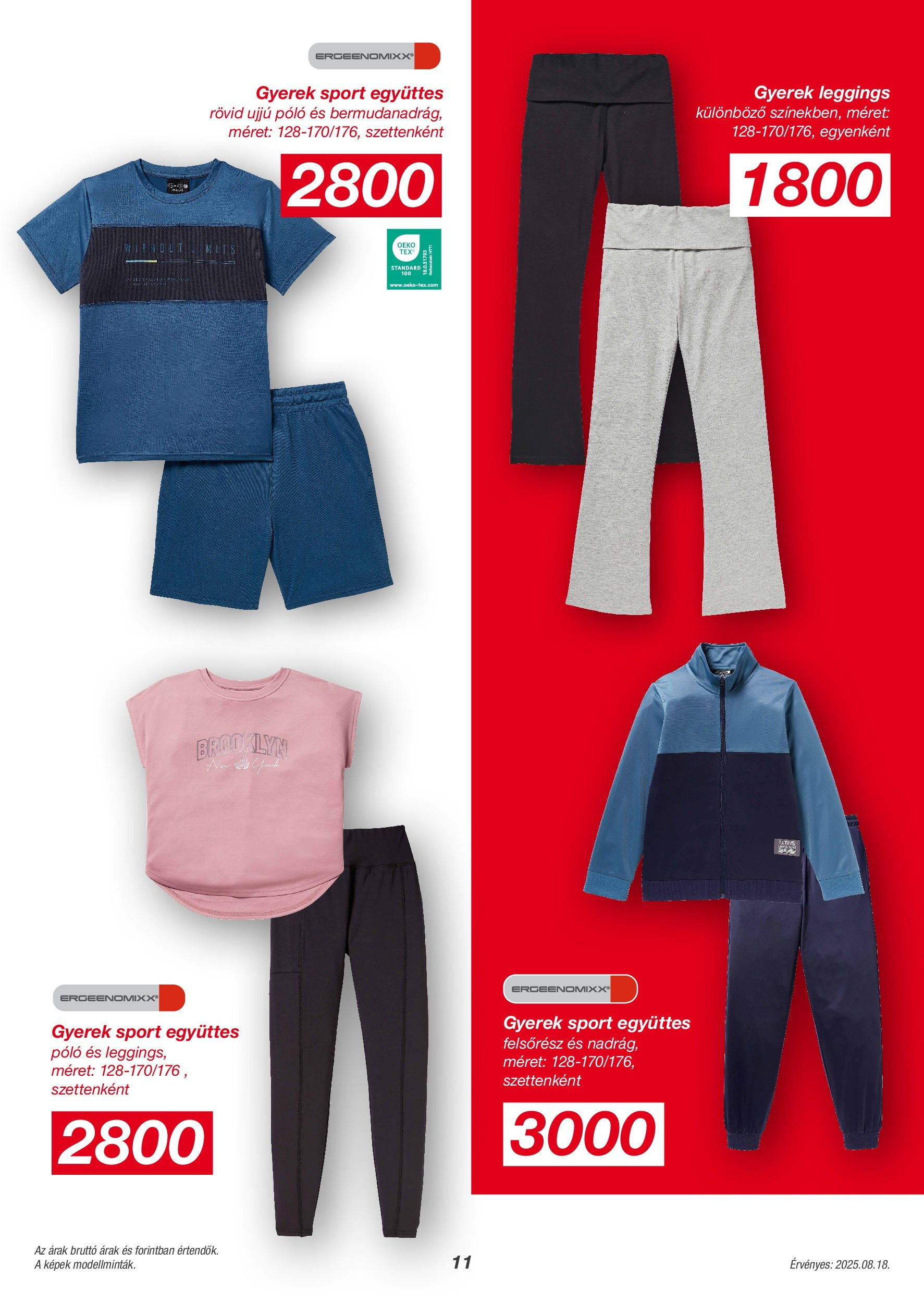 KiK Akciós újság - 2025.08.18. -tól/töl > akció, lapozható szórólap 🛍️ | Oldal: 11 | Termékek: Leggings
