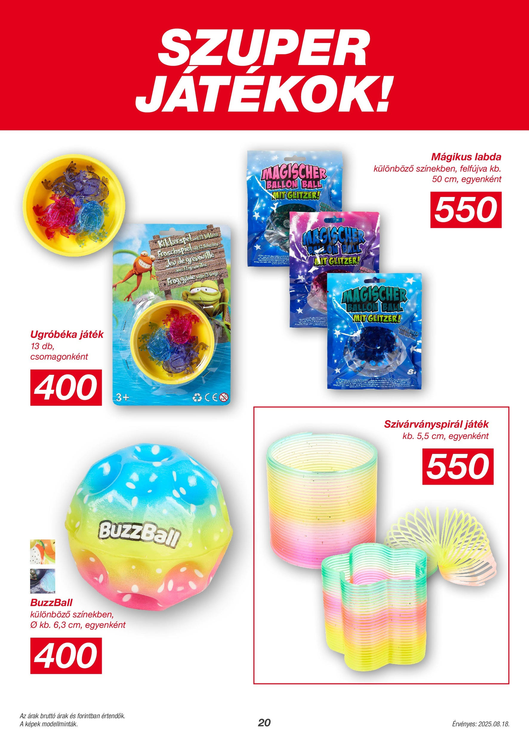 KiK Akciós újság - 2025.08.18. -tól/töl > akció, lapozható szórólap 🛍️ | Oldal: 20 | Termékek: Játék, Játékok