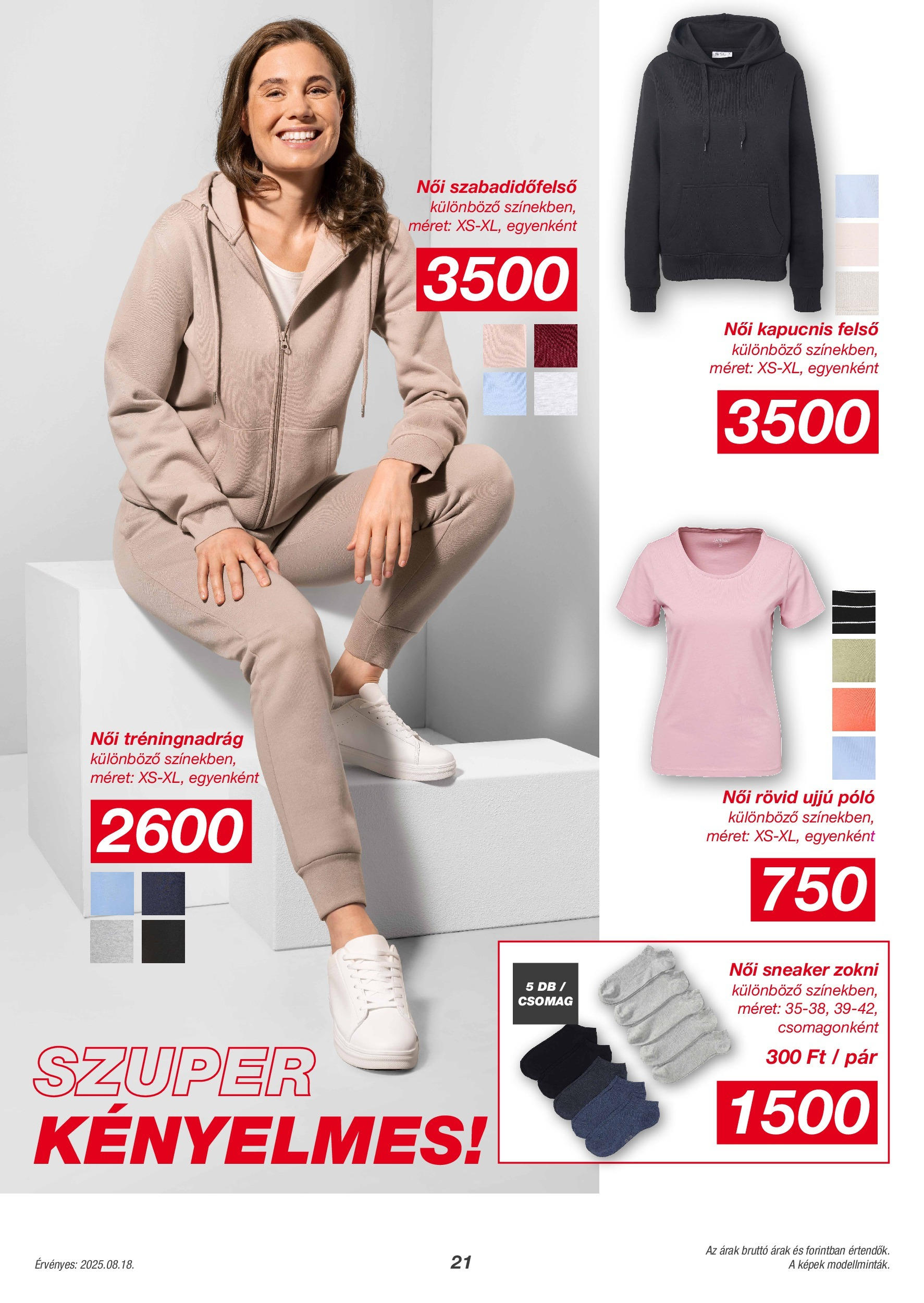 KiK Akciós újság - 2025.08.18. -tól/töl > akció, lapozható szórólap 🛍️ | Oldal: 21 | Termékek: Zokni