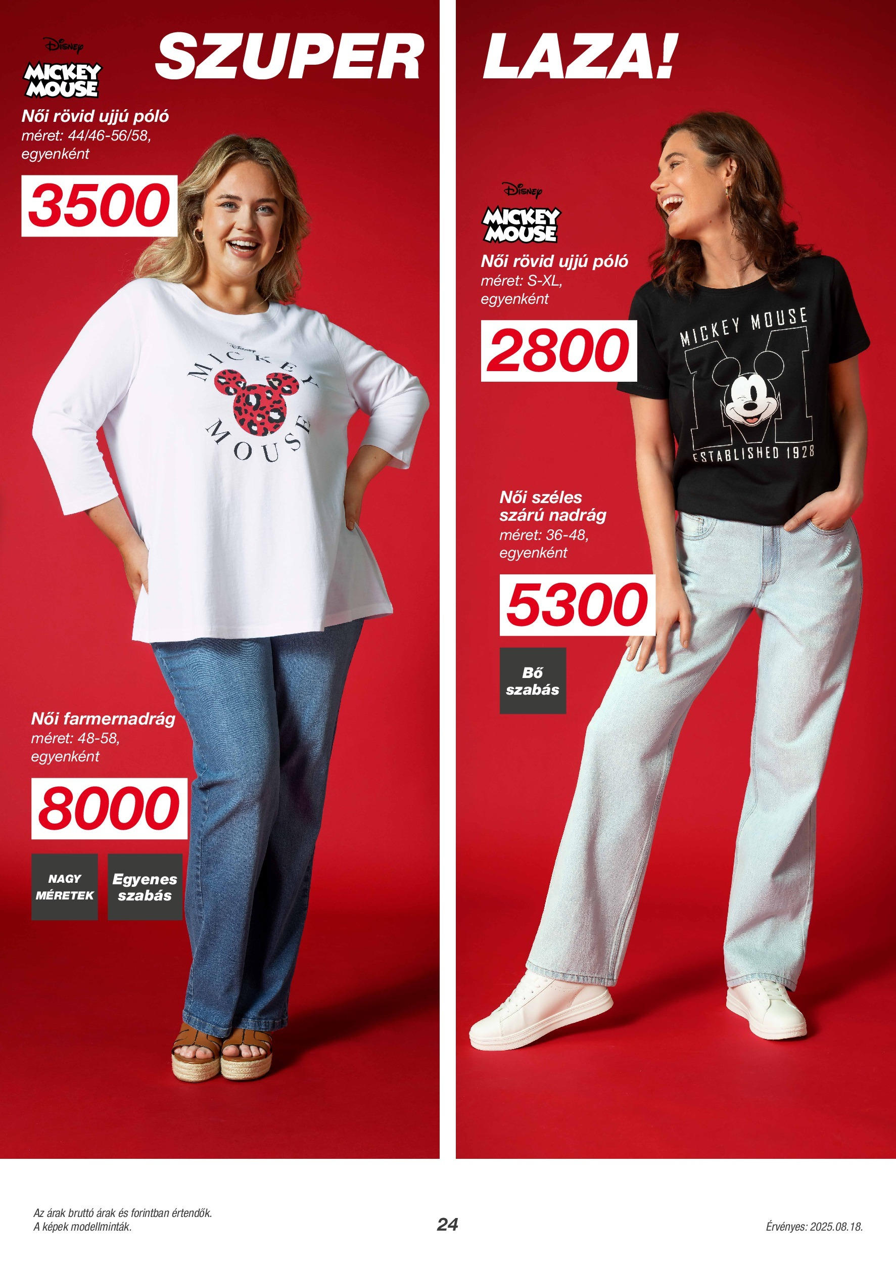 KiK Akciós újság - 2025.08.18. -tól/töl > akció, lapozható szórólap 🛍️ | Oldal: 24 | Termékek: Farmernadrág, Nadrág