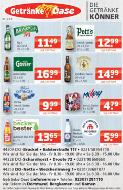 Entdecke - Getränke Oase: Getränkeangebote gültig ab dem 17.08.2025