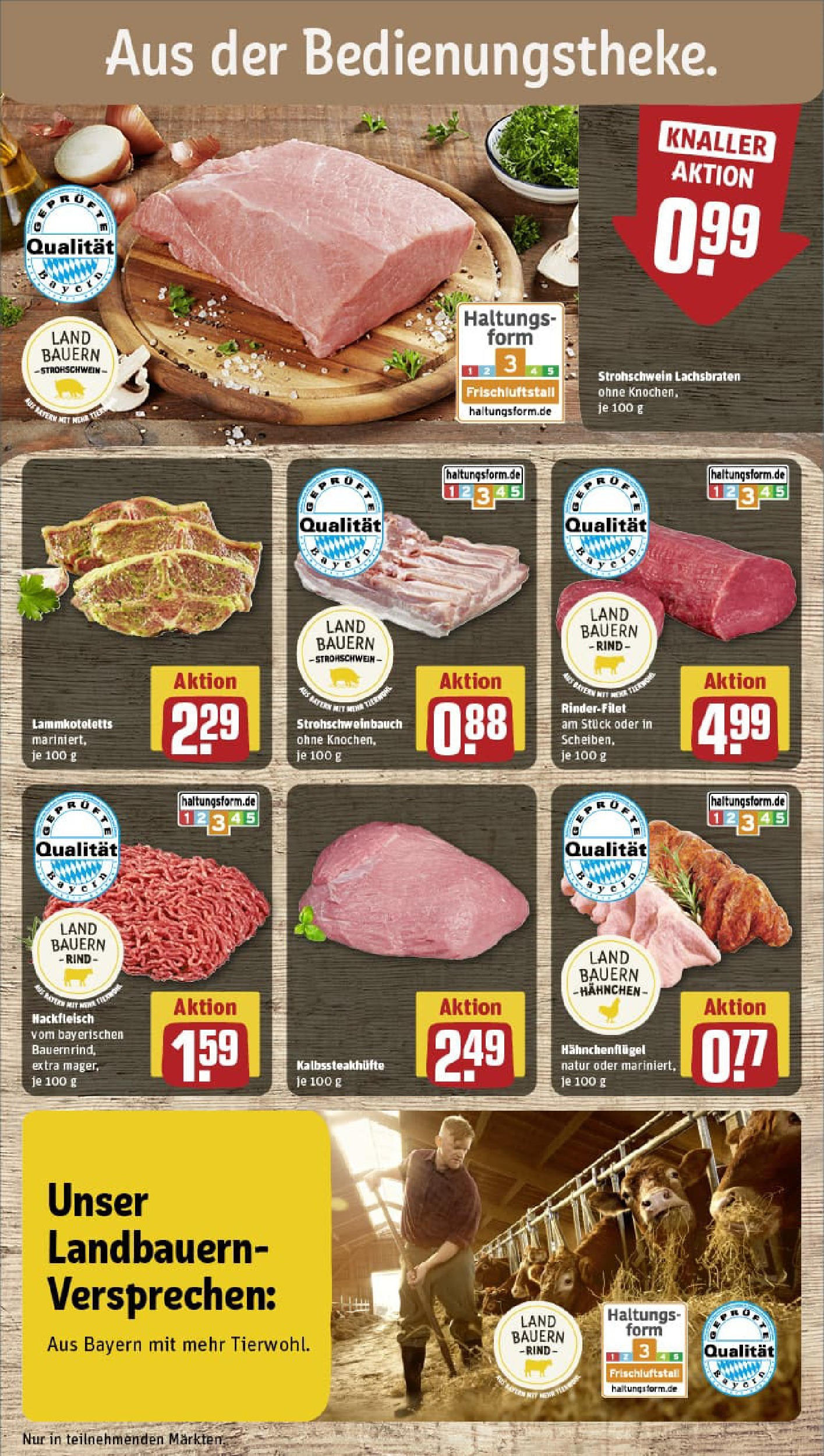 REWE Prospekt ab 17.08.2025 zum Blättern » Angebote | Seite: 10 | Produkte: Hahnchen, Rinderfilet, Hackfleisch