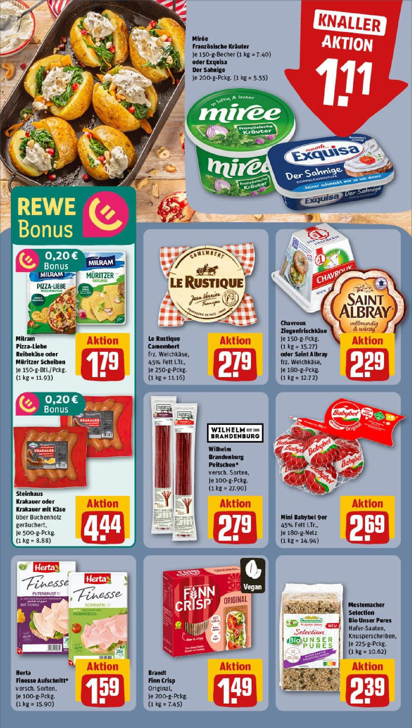 REWE Prospekt ab 17.08.2025 zum Blättern » Angebote | Seite: 10 | Produkte: Käse, Exquisa, Babybel, Herta finesse REWE Prospekt ab 17.08.2025 zum Blättern » Angebote | Seite: 10 | Produkte: Käse, Exquisa, Babybel, Herta finesse