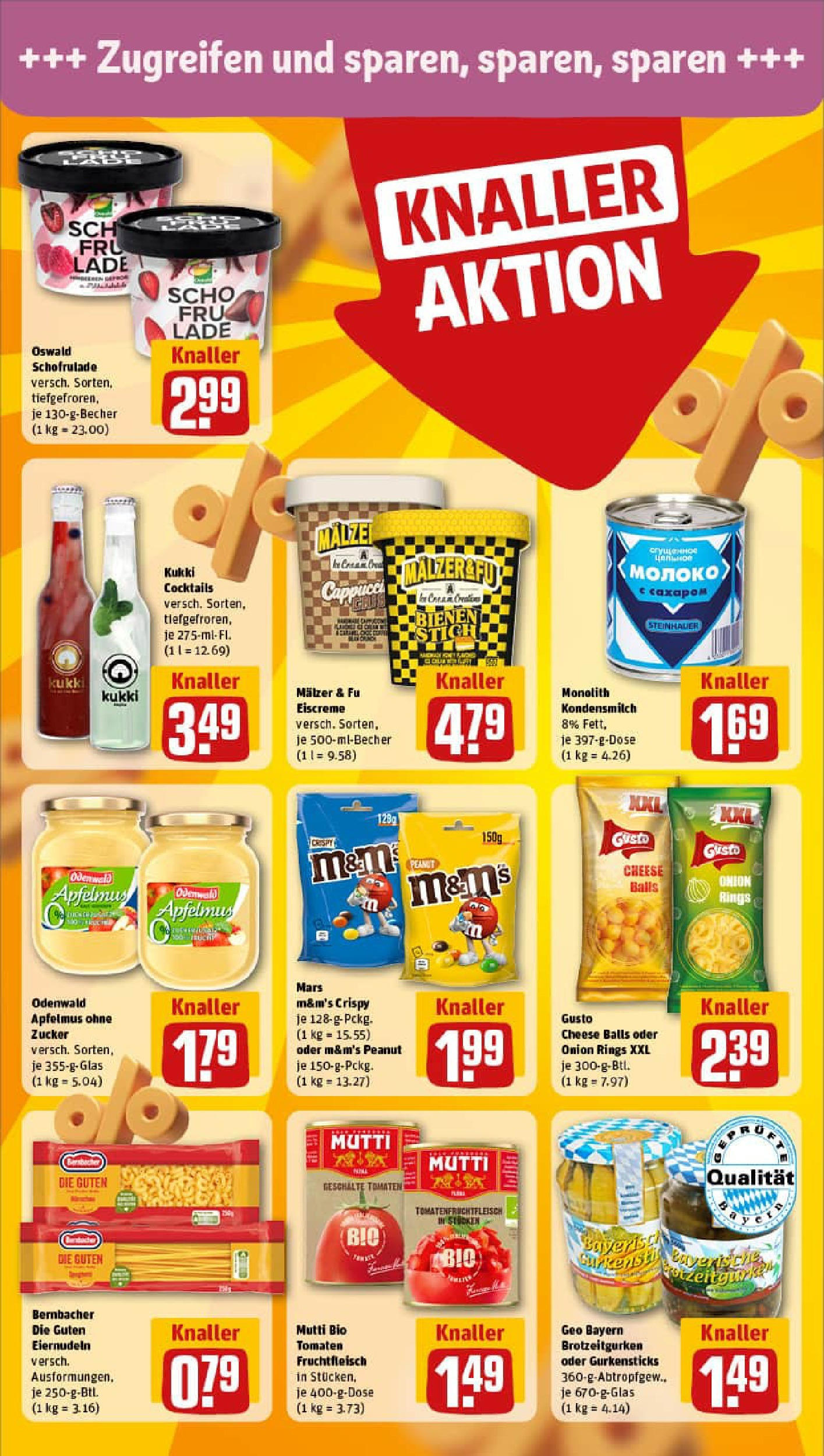 REWE Prospekt ab 17.08.2025 zum Blättern » Angebote | Seite: 16 | Produkte: Eiscreme, Apple, Mars, Zucker
