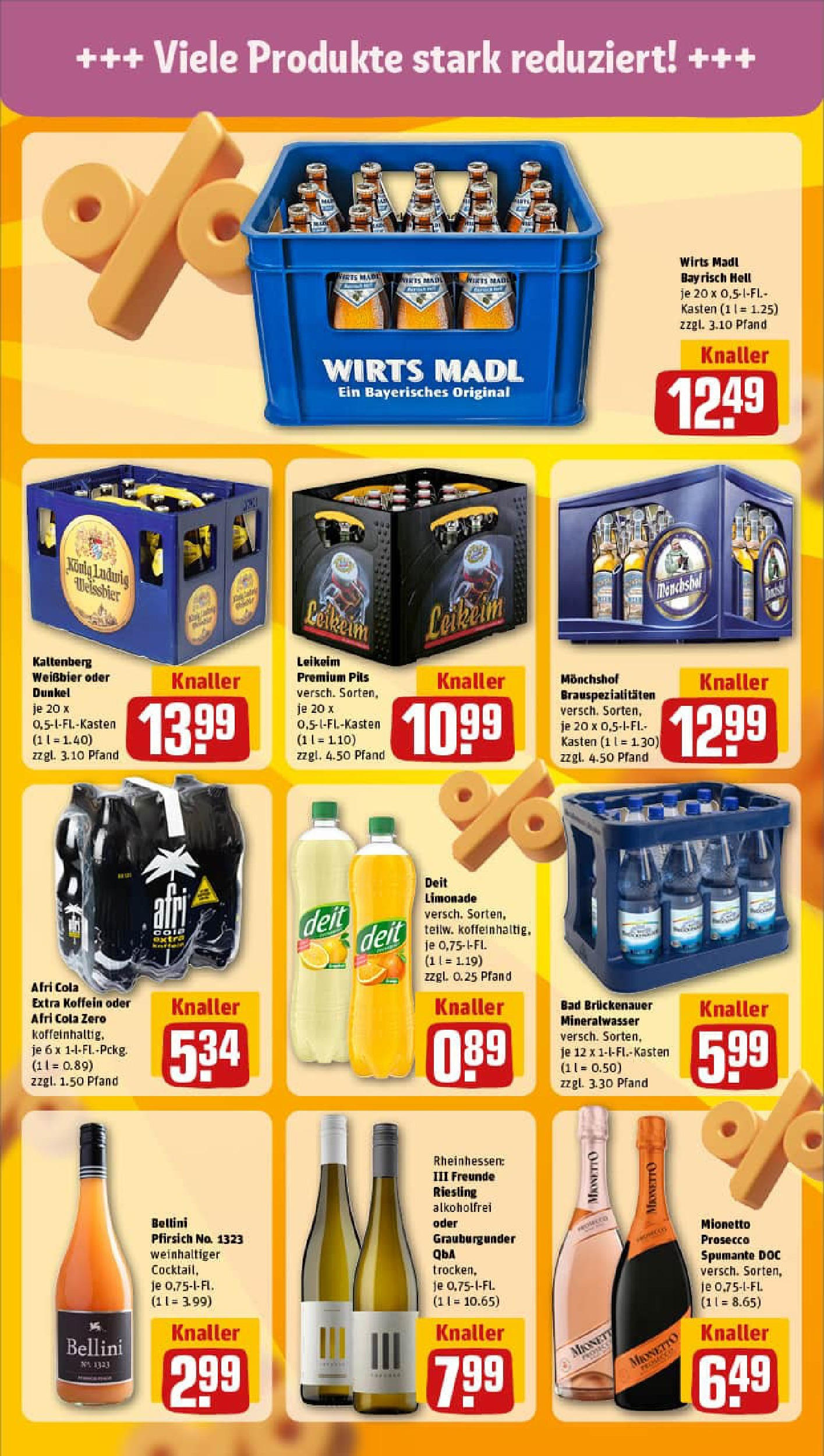 REWE Prospekt ab 17.08.2025 zum Blättern » Angebote | Seite: 17 | Produkte: Monchshof, Weißbier, Pils, Limonade