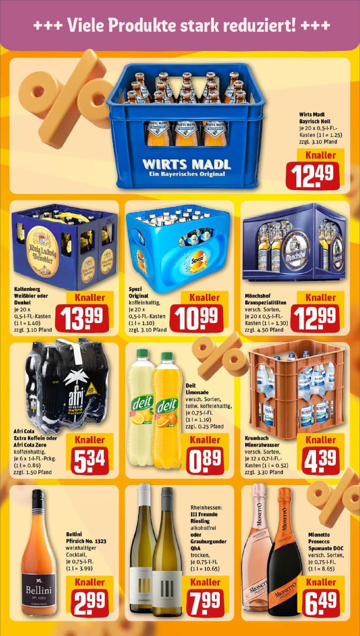 REWE Prospekt ab 17.08.2025 zum Blättern » Angebote | Seite: 19 | Produkte: Cola, Weißbier, Limonade, Mineralwasser REWE Prospekt ab 17.08.2025 zum Blättern » Angebote | Seite: 19 | Produkte: Cola, Weißbier, Limonade, Mineralwasser