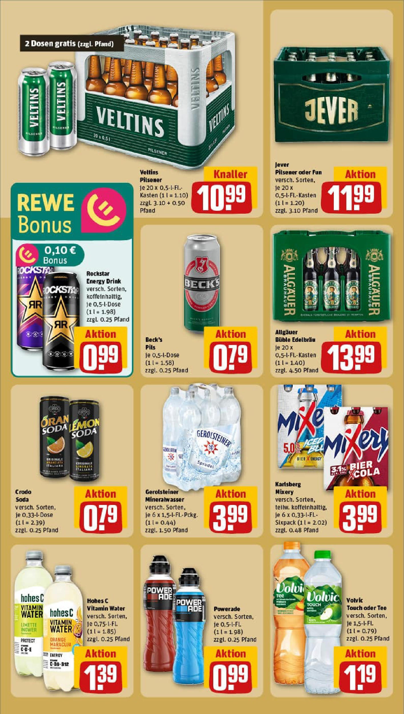 REWE Prospekt ab 17.08.2025 zum Blättern » Angebote | Seite: 18 | Produkte: Mixer, Energy, Jever, Mixery
