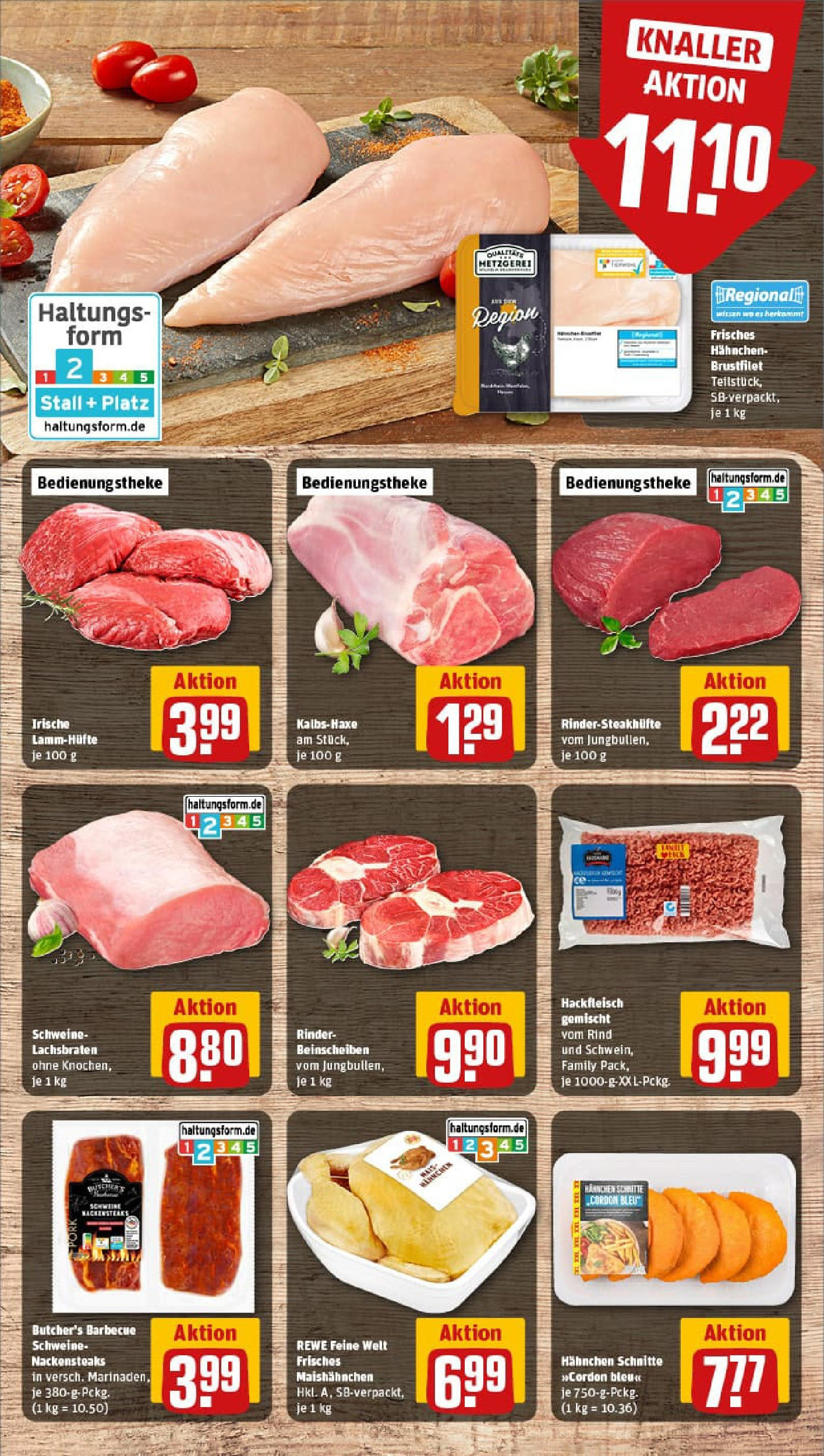 REWE Prospekt ab 17.08.2025 zum Blättern » Angebote | Seite: 8 | Produkte: Nackensteaks, Hahnchen, Steak, Hackfleisch REWE Prospekt ab 17.08.2025 zum Blättern » Angebote | Seite: 8 | Produkte: Nackensteaks, Hahnchen, Steak, Hackfleisch