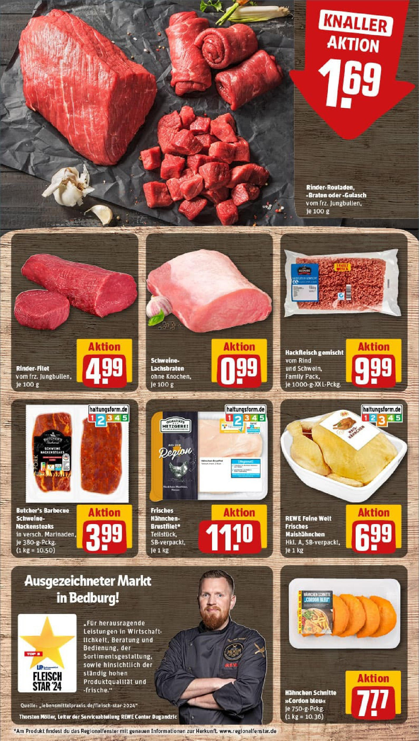 REWE Prospekt ab 17.08.2025 zum Blättern » Angebote | Seite: 8 | Produkte: Nackensteaks, Hahnchen, Fleisch, Hackfleisch REWE Prospekt ab 17.08.2025 zum Blättern » Angebote | Seite: 8 | Produkte: Nackensteaks, Hahnchen, Fleisch, Hackfleisch