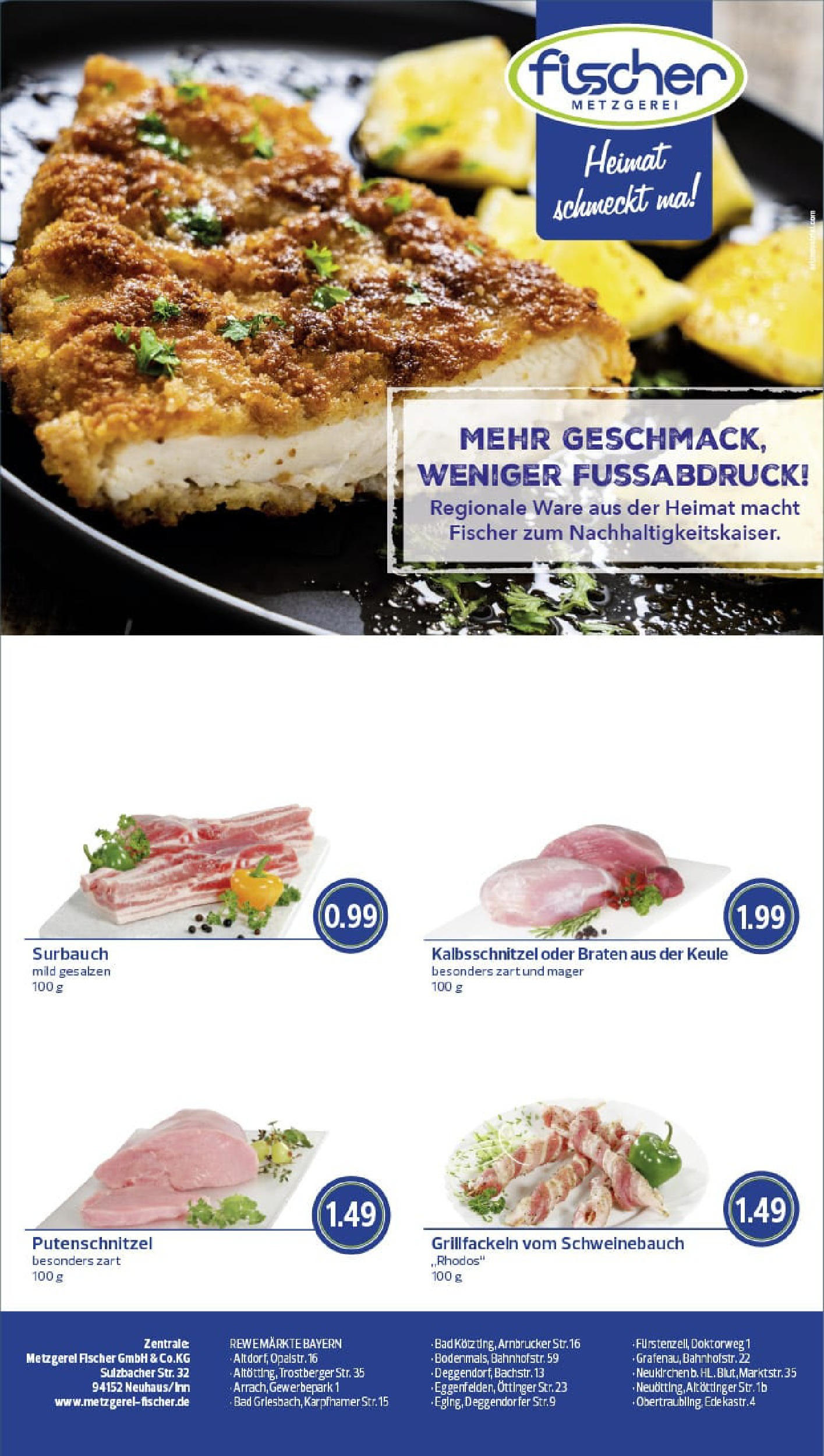 REWE Prospekt ab 17.08.2025 zum Blättern » Angebote | Seite: 8 | Produkte: Schweinebauch, Bad, Putenschnitzel