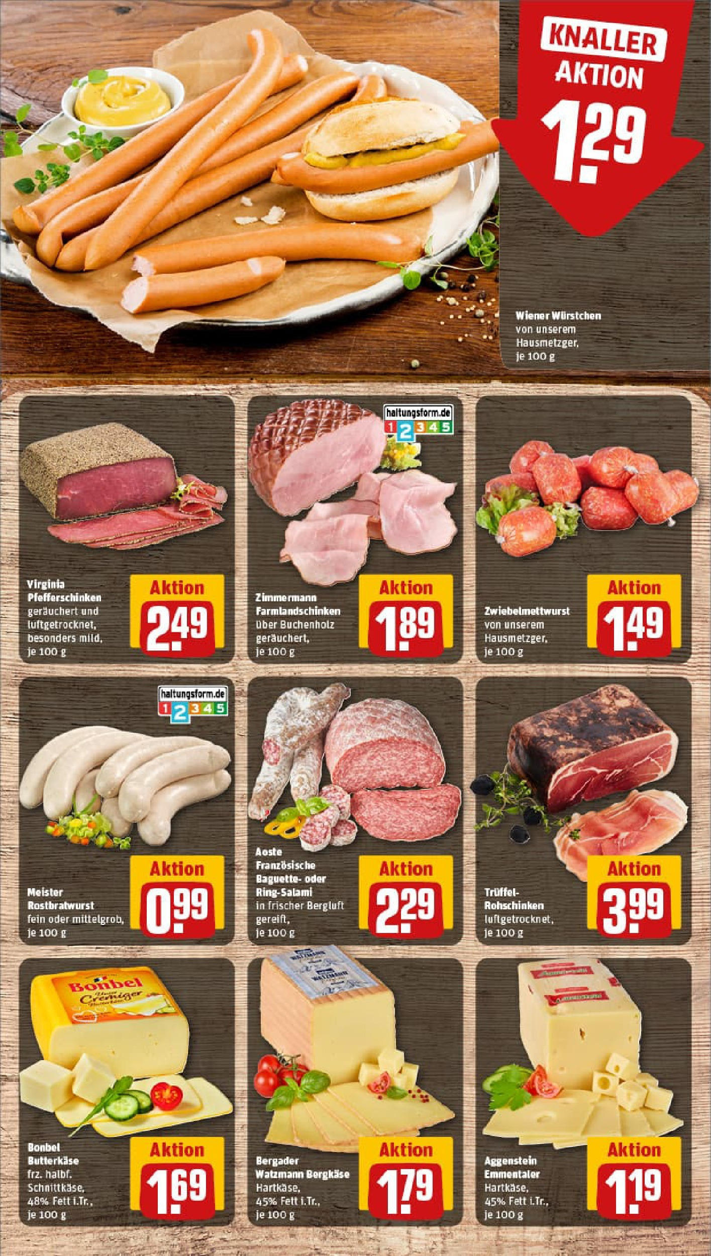 REWE Prospekt ab 17.08.2025 zum Blättern » Angebote | Seite: 9 | Produkte: Wiener wurstchen, Baguette, Salami REWE Prospekt ab 17.08.2025 zum Blättern » Angebote | Seite: 9 | Produkte: Wiener wurstchen, Baguette, Salami