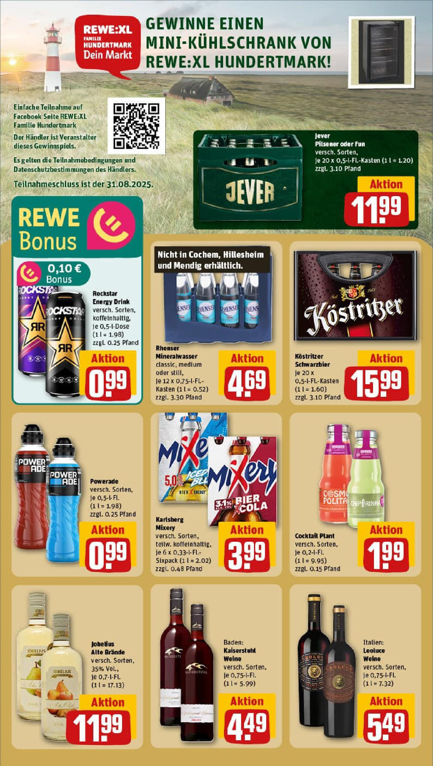 REWE Prospekt ab 17.08.2025 zum Blättern » Angebote | Seite: 16 | Produkte: Mixer, Mineralwasser, Jever, Mixery