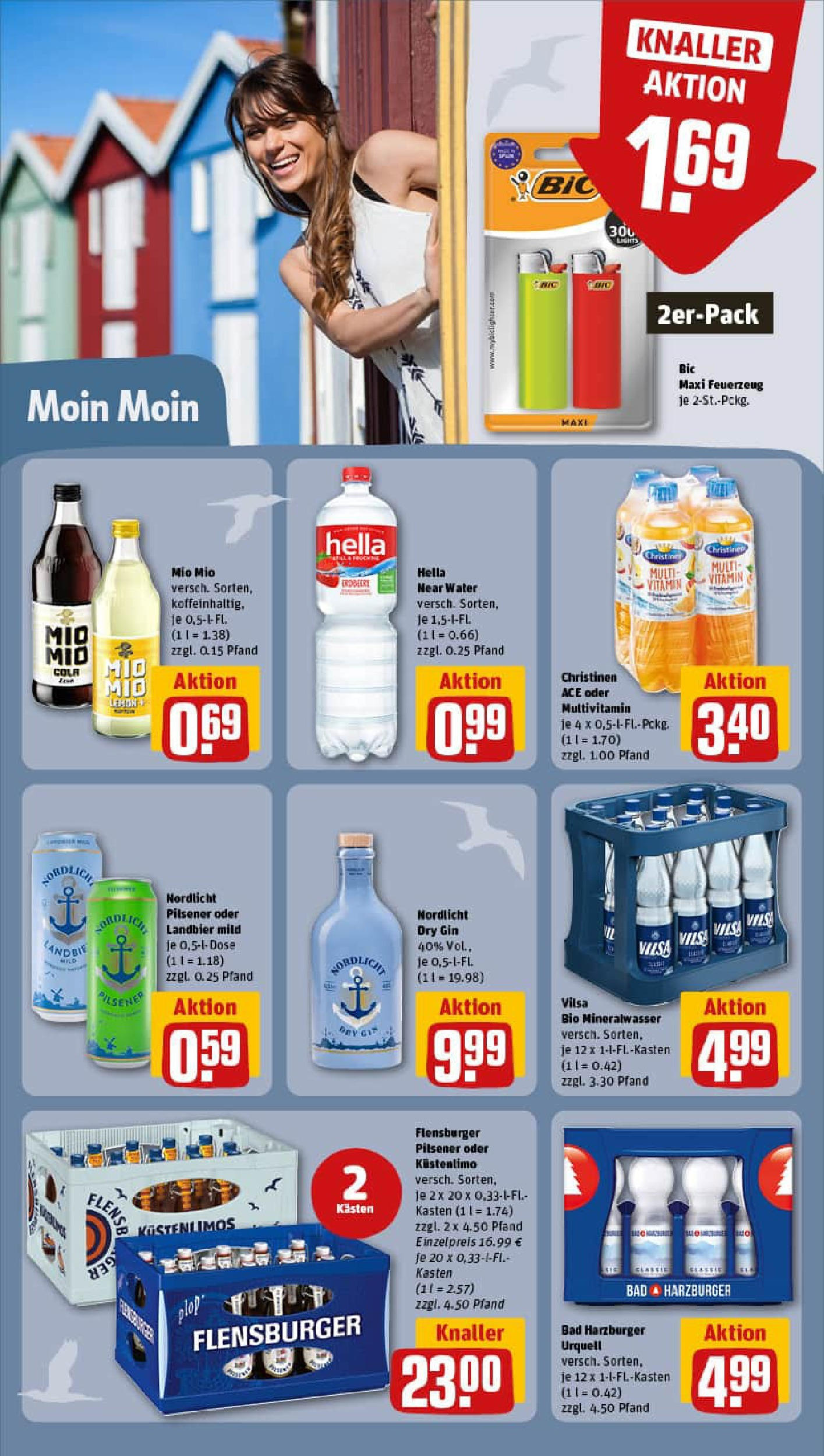 REWE Prospekt ab 17.08.2025 zum Blättern » Angebote | Seite: 17 | Produkte: Bad, Mineralwasser, Flensburger, Hella