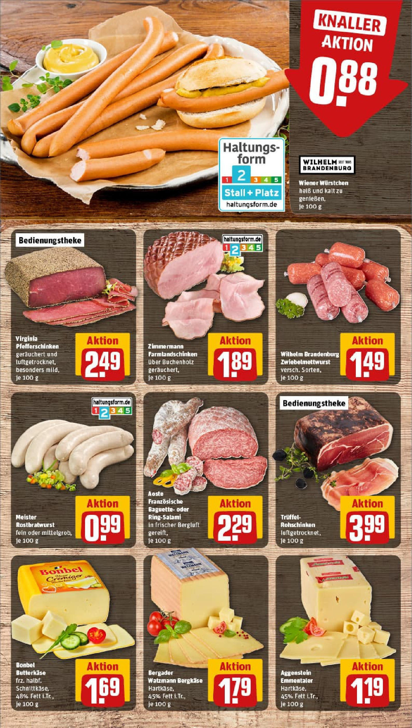 REWE Prospekt ab 17.08.2025 zum Blättern » Angebote | Seite: 9 | Produkte: Wiener wurstchen, Baguette, Salami REWE Prospekt ab 17.08.2025 zum Blättern » Angebote | Seite: 9 | Produkte: Wiener wurstchen, Baguette, Salami