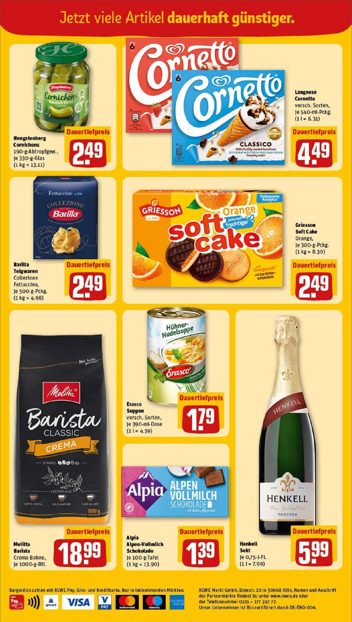 REWE Prospekt ab 17.08.2025 zum Blättern » Angebote | Seite: 2 | Produkte: Barilla, Sekt, Orangensaft, Pasta REWE Prospekt ab 17.08.2025 zum Blättern » Angebote | Seite: 2 | Produkte: Barilla, Sekt, Orangensaft, Pasta