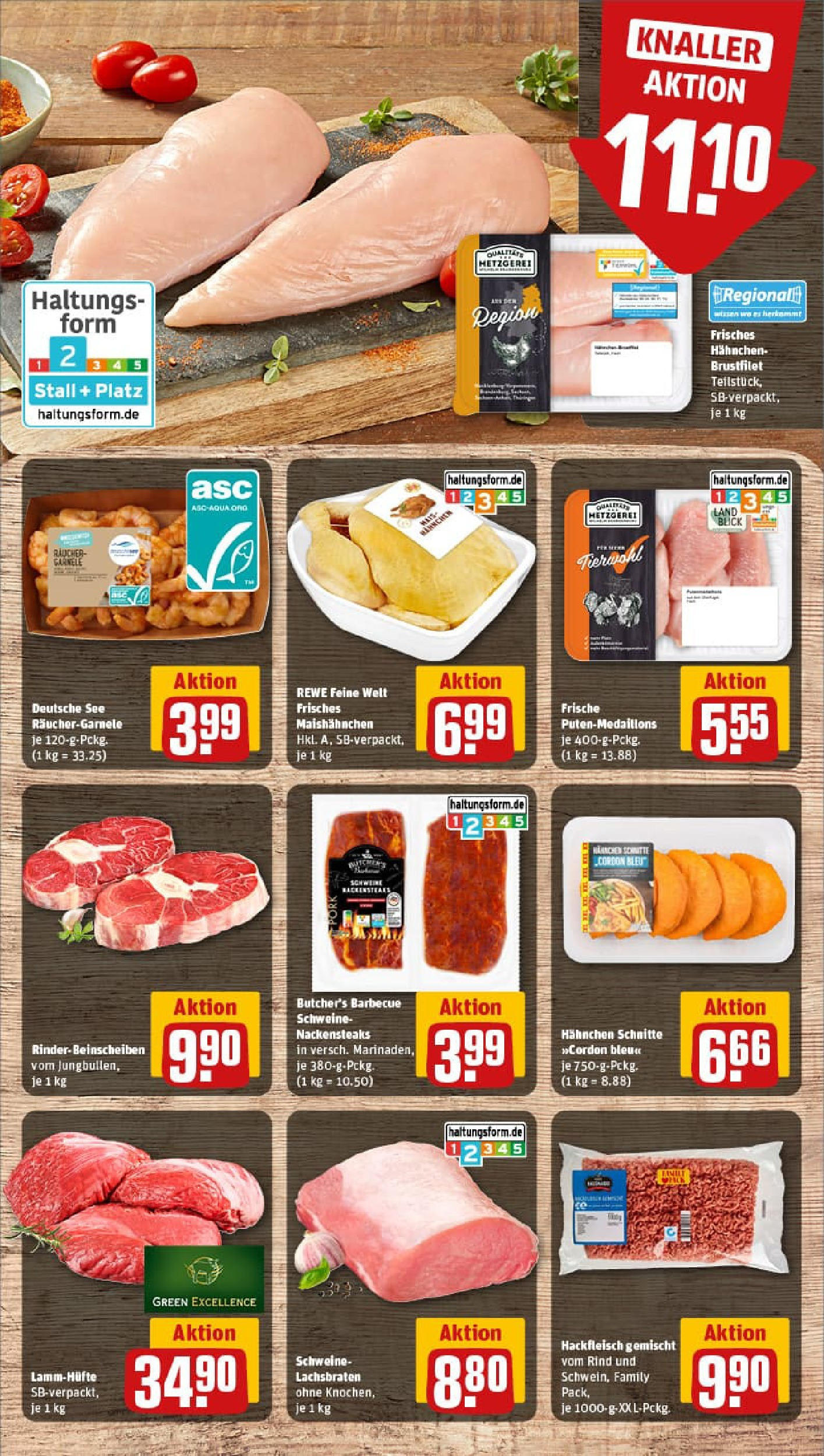 REWE Prospekt ab 17.08.2025 zum Blättern » Angebote | Seite: 8 | Produkte: Nackensteaks, Hahnchen, Hackfleisch REWE Prospekt ab 17.08.2025 zum Blättern » Angebote | Seite: 8 | Produkte: Nackensteaks, Hahnchen, Hackfleisch